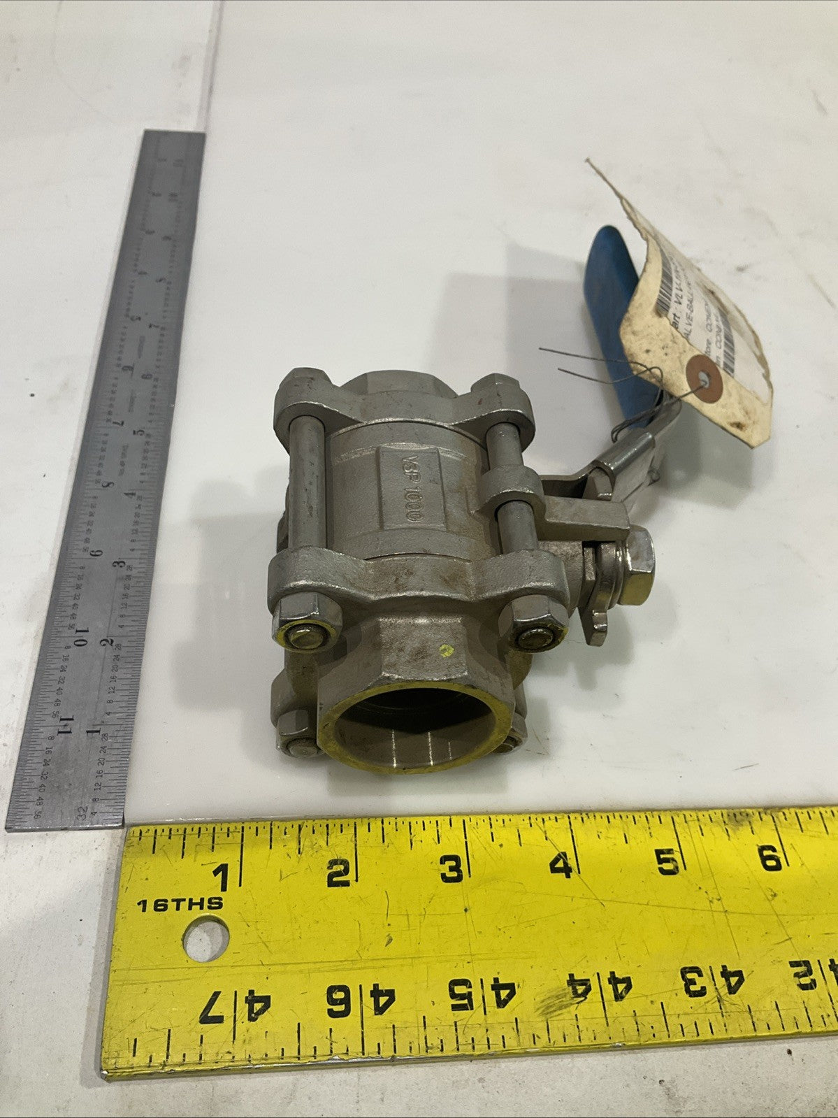 VELAN-VALVAC  1" V3P100  1000 WOG CF8M  BALL VALVE   V2M