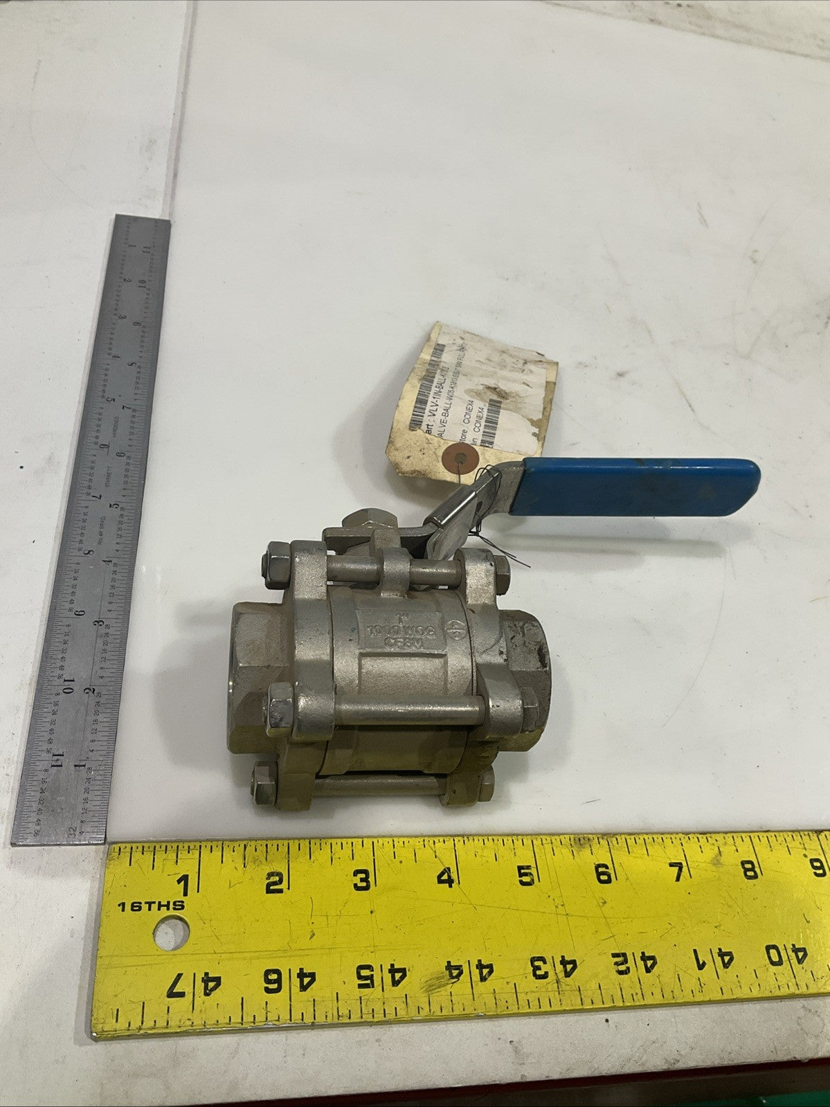 VELAN-VALVAC  1" V3P100  1000 WOG CF8M  BALL VALVE   V2M