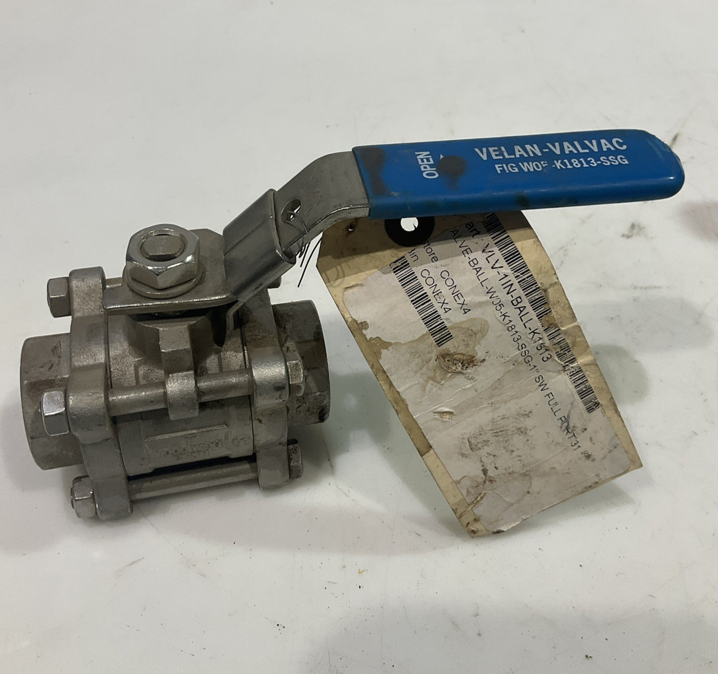 VELAN-VALVAC  1" V3P100  1000 WOG CF8M  BALL VALVE   V2M