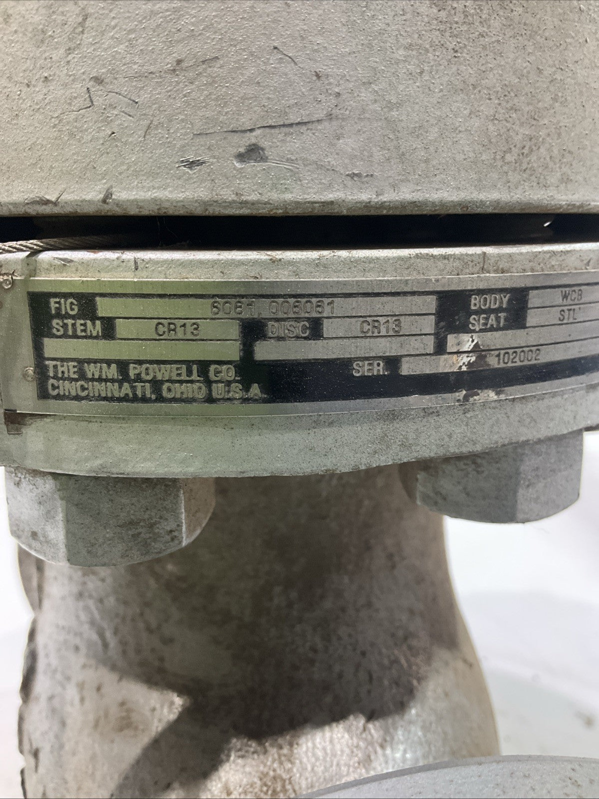 POWELL 2" CR-13 - 6061,006061 600# BODY SEAT - WCB  STL CHECK  VALVE  T2M