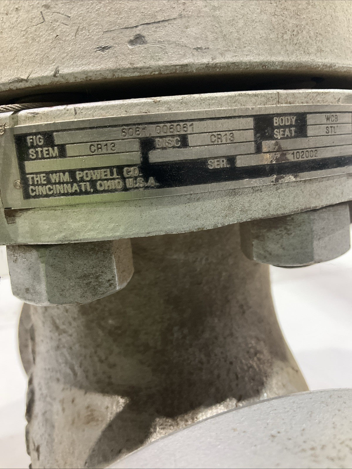 POWELL 2" CR-13 - 6061,006061 600# BODY SEAT - WCB  STL CHECK  VALVE  T2M