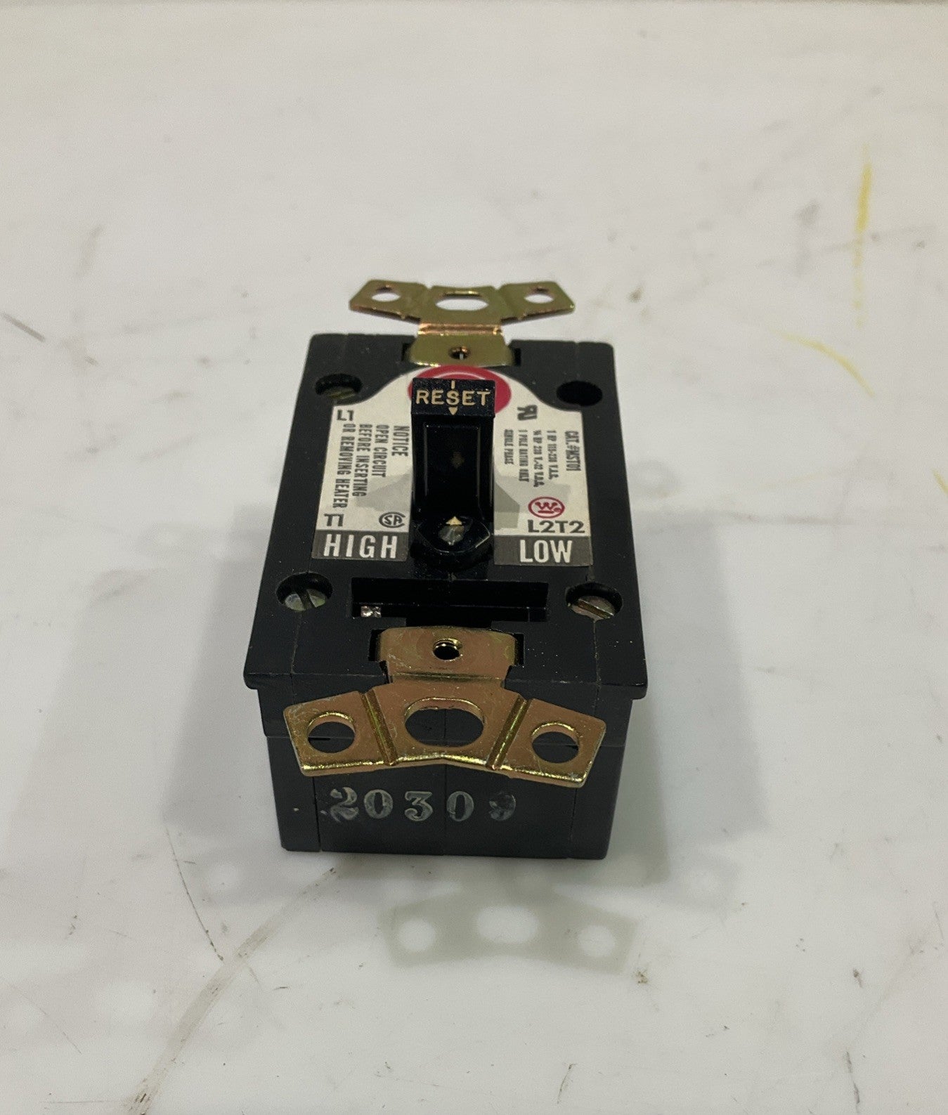WESTINGHOUSE MST01 MANUAL STARTER SWITCH TOGGLE 1 POLE 373