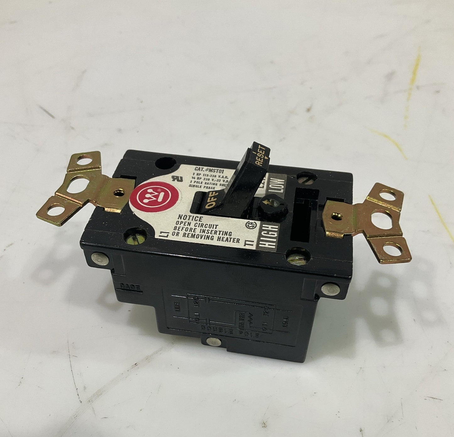 WESTINGHOUSE MST01 MANUAL STARTER SWITCH TOGGLE 1 POLE 373