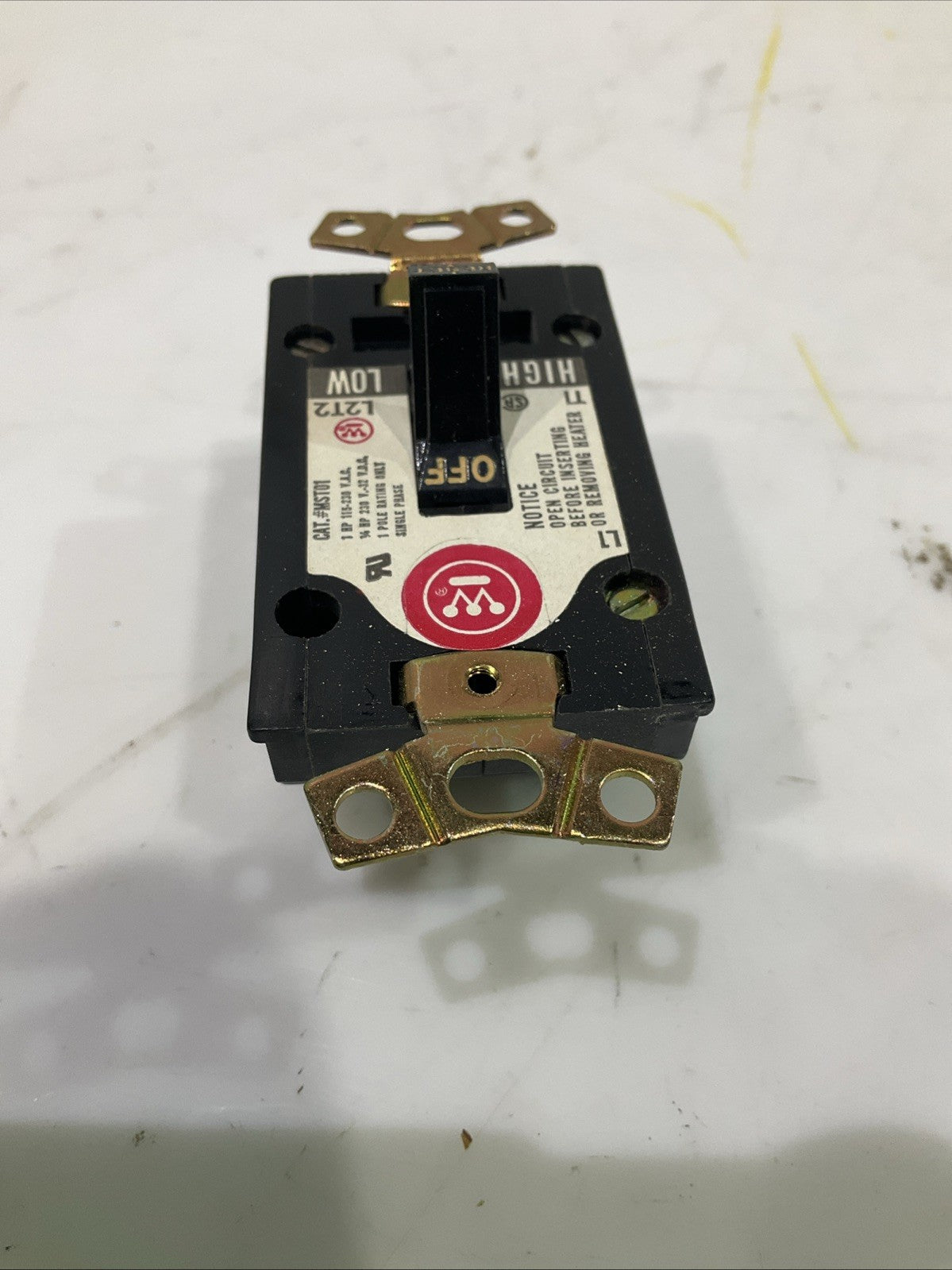 WESTINGHOUSE MST01 MANUAL STARTER SWITCH TOGGLE 1 POLE 373
