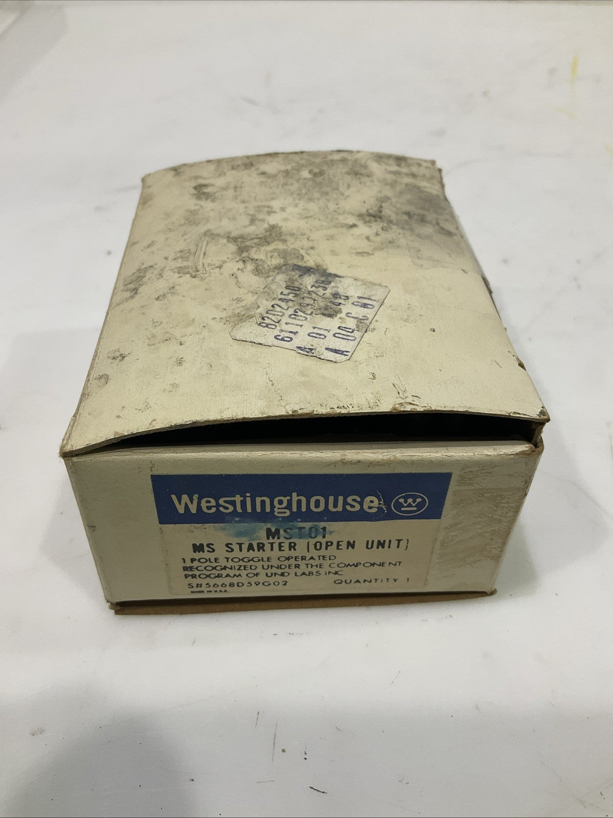 WESTINGHOUSE MST01 MANUAL STARTER SWITCH TOGGLE 1 POLE 373