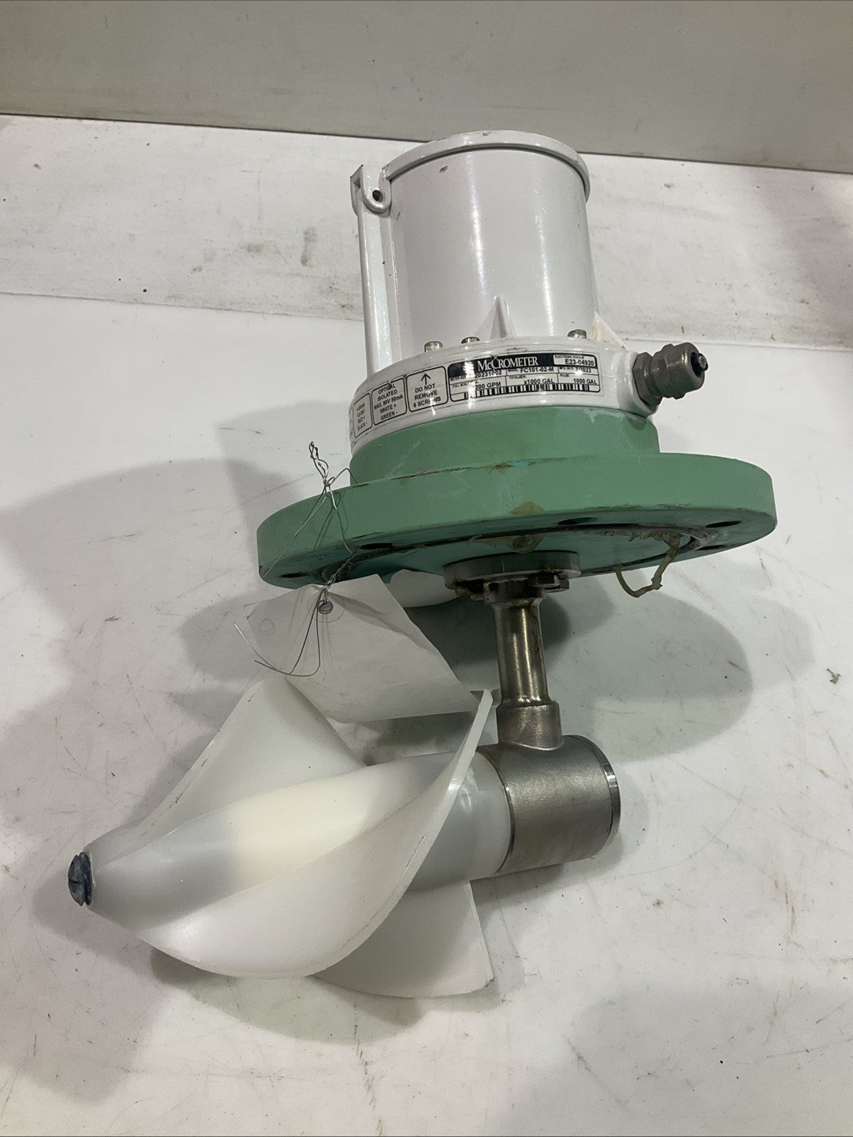 MCCROMETER FLOWCOM FC101-02-M  E23-04920 PROPELLER  FLOW METER  K2M