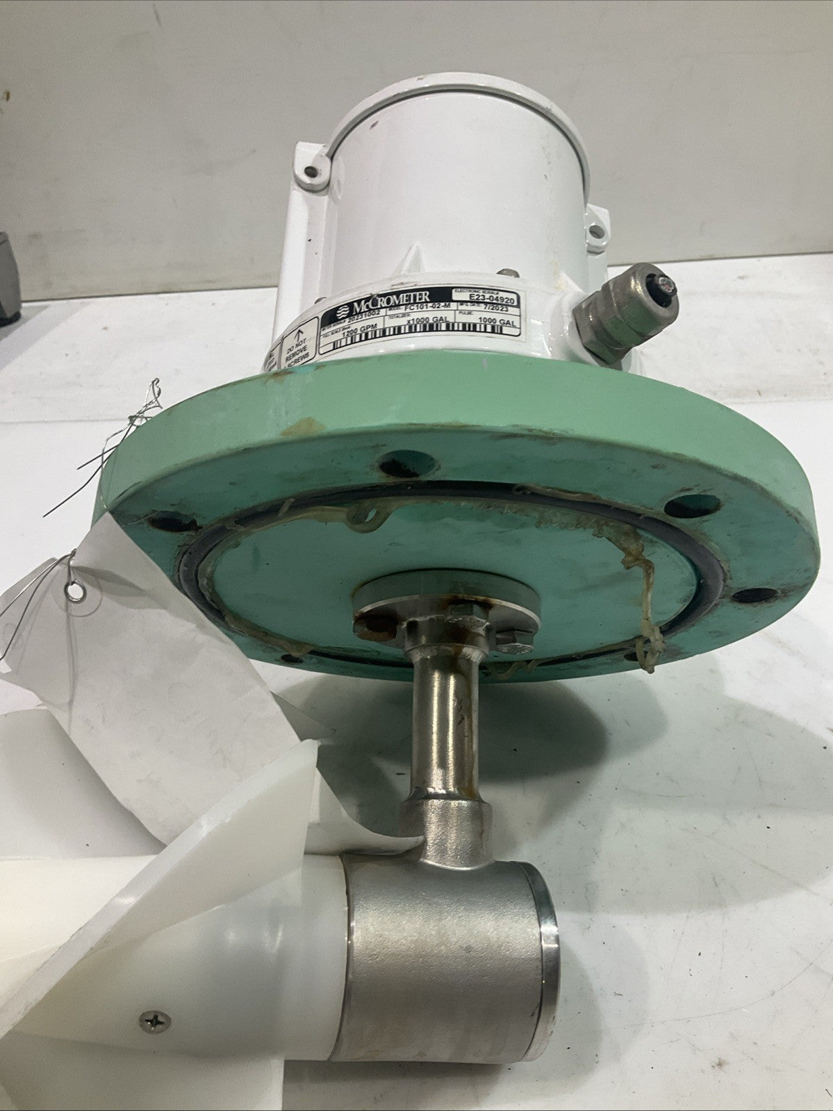 MCCROMETER FLOWCOM FC101-02-M  E23-04920 PROPELLER  FLOW METER  K2M
