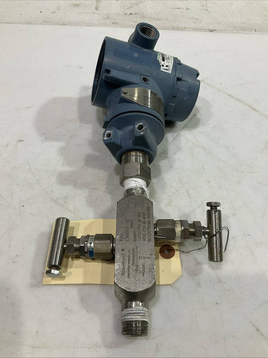 ROSEMOUNT  C306101125  3051TG2A2B21AM5B4 TRANSMITTER PRESSURE  VALVE  K2M