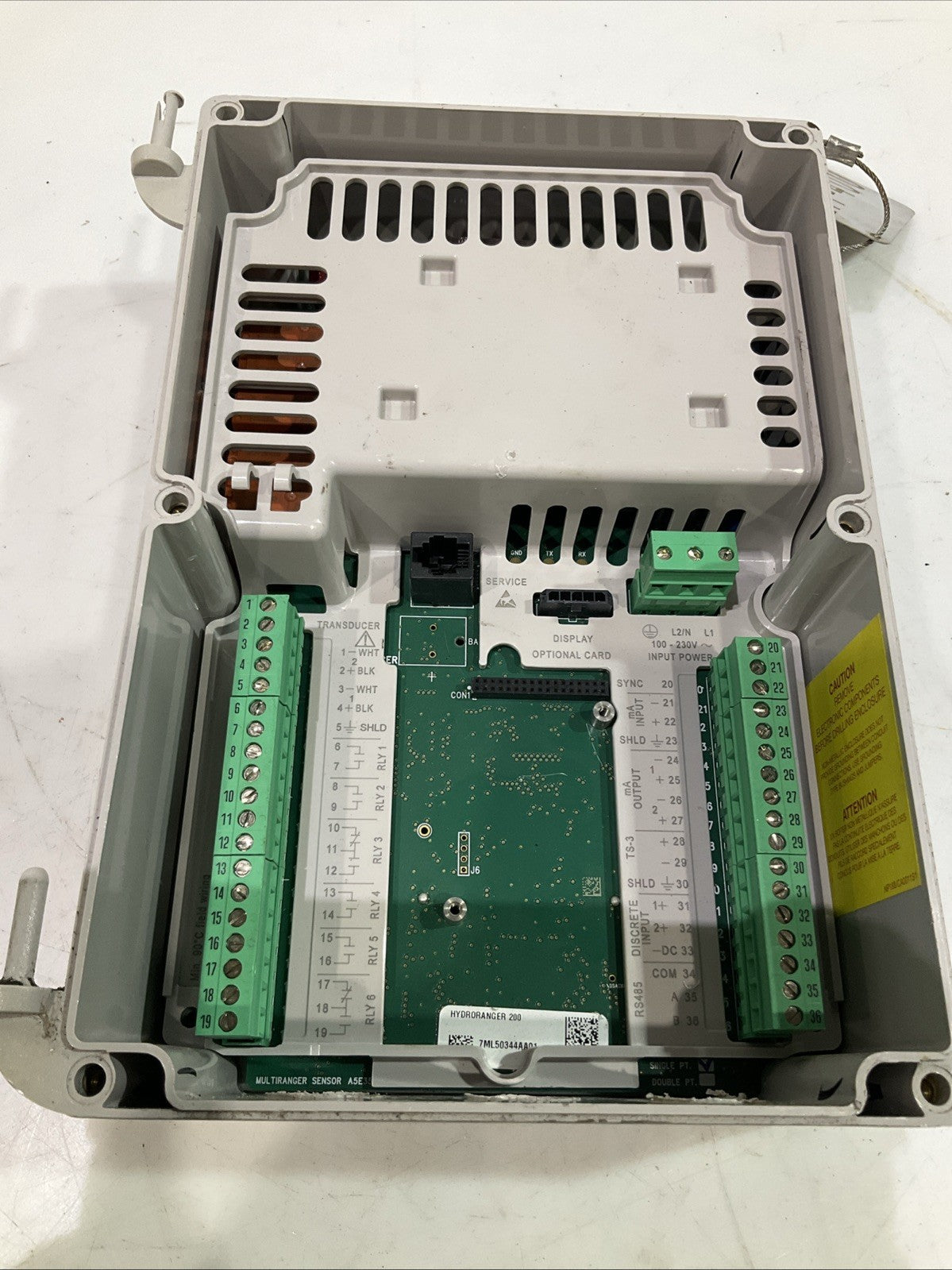SIEMENS SIRA  MC050057 HYDRORANGER 200 ULTRASONIC  LEVEL  CONTROLLER  K2M