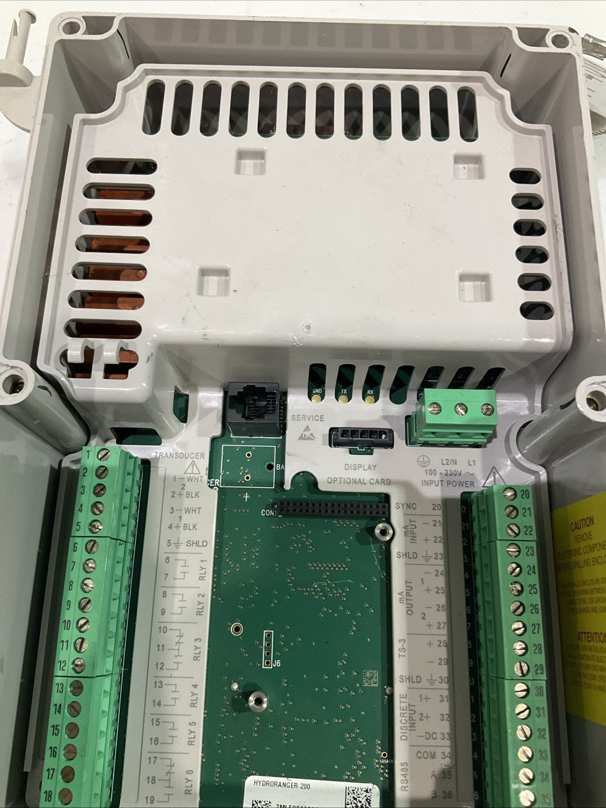 SIEMENS SIRA  MC050057 HYDRORANGER 200 ULTRASONIC  LEVEL  CONTROLLER  K2M