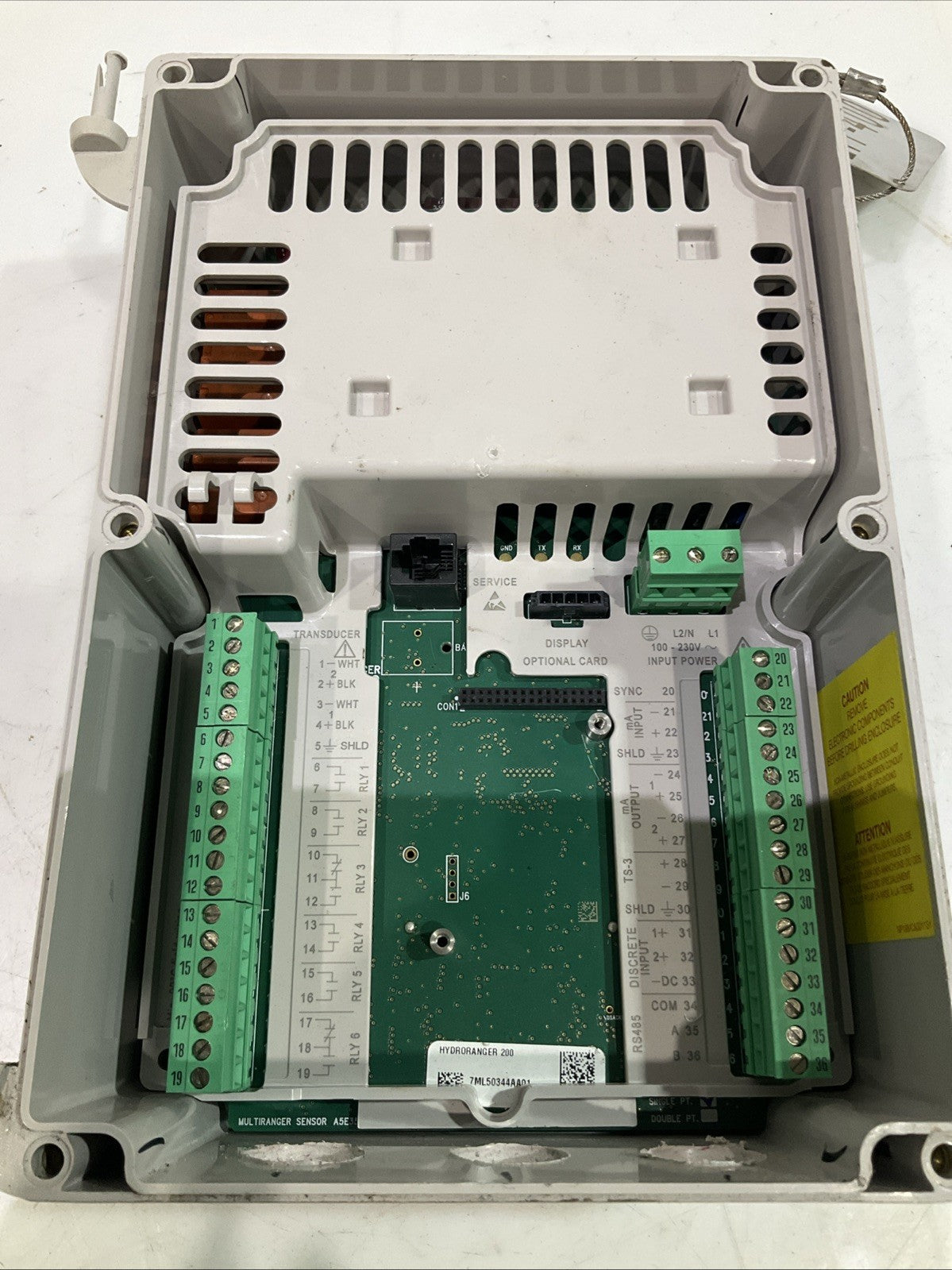 SIEMENS SIRA  MC050057 HYDRORANGER 200 ULTRASONIC  LEVEL  CONTROLLER  K2M