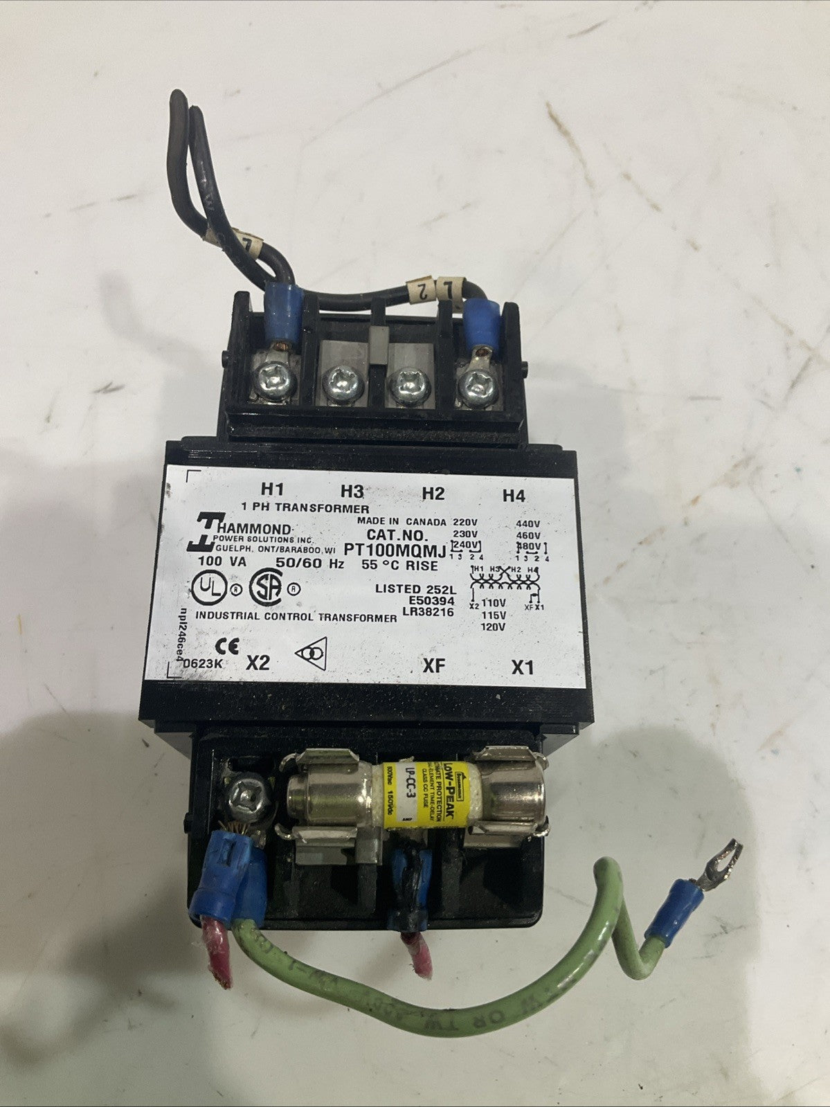 HAMMOND  PT100MQMJ  CONTROL TRANSFORMER F2M