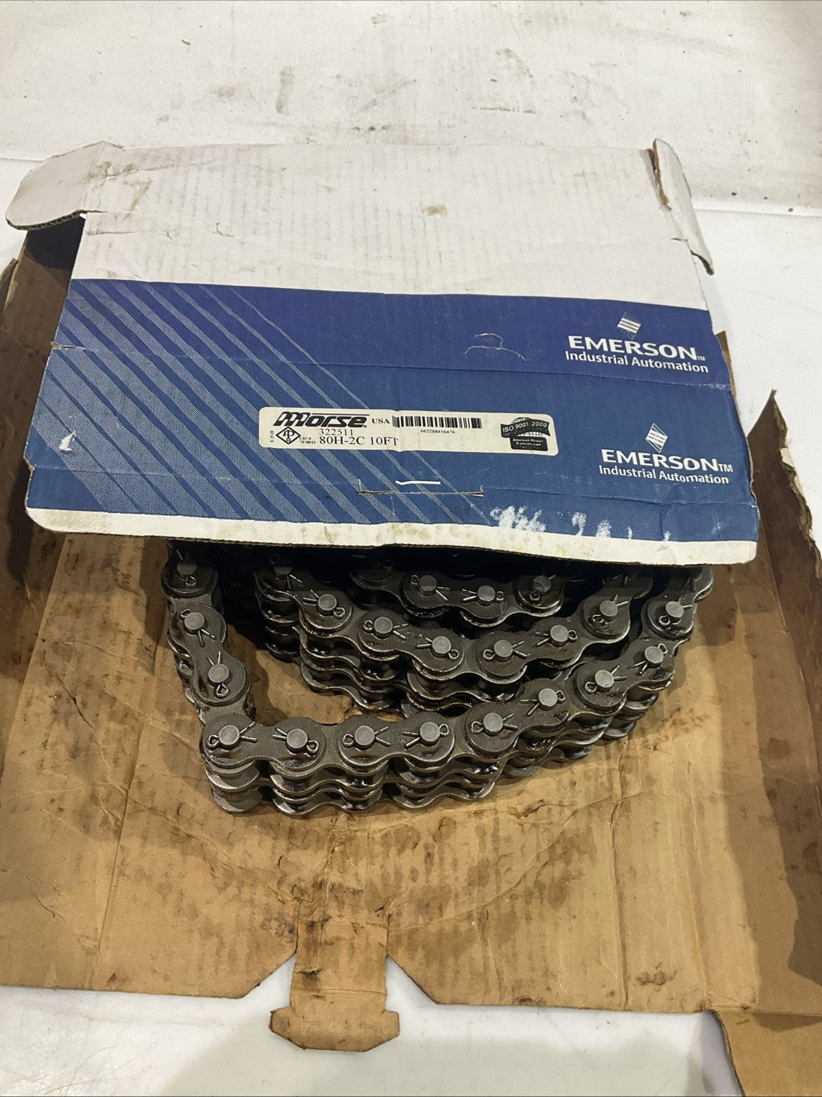 MORSE  80H-2C 322511  DOUBLE  STAND ANSI INDUSTRIAL 10' ROLLER  CHAIN Z2M