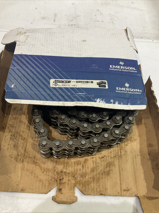 MORSE  80H-2C 322511  DOUBLE  STAND ANSI INDUSTRIAL 10' ROLLER  CHAIN Z2M