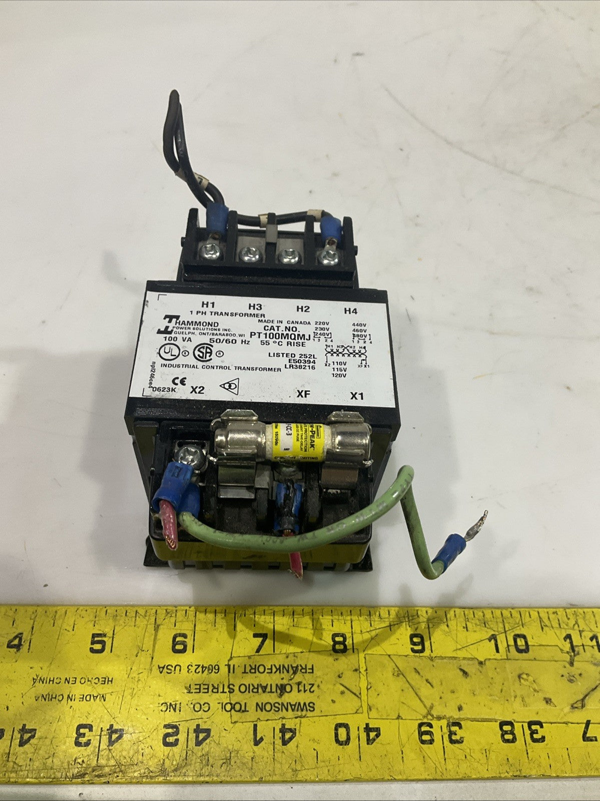 HAMMOND  PT100MQMJ  CONTROL TRANSFORMER F2M