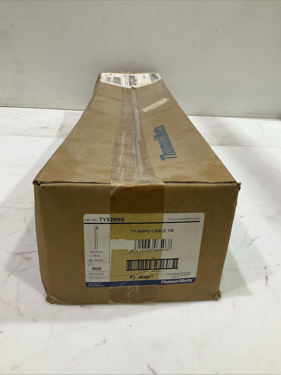 THOMAS&BETTS  TY529MX TY-RAP WATER RESISTANT CABLE ZIP TIE 30.0X0.27 QTY 500 A9T