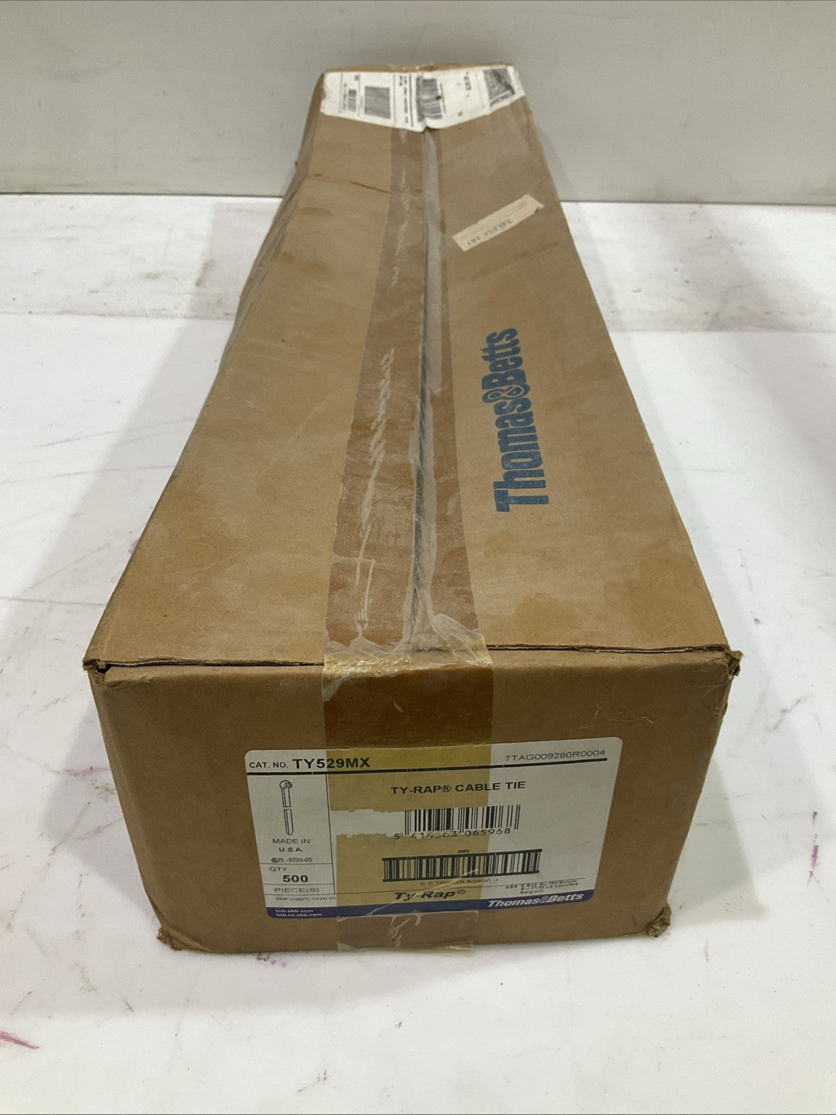 THOMAS&BETTS  TY529MX TY-RAP WATER RESISTANT CABLE ZIP TIE 30.0X0.27 QTY 500 A9T