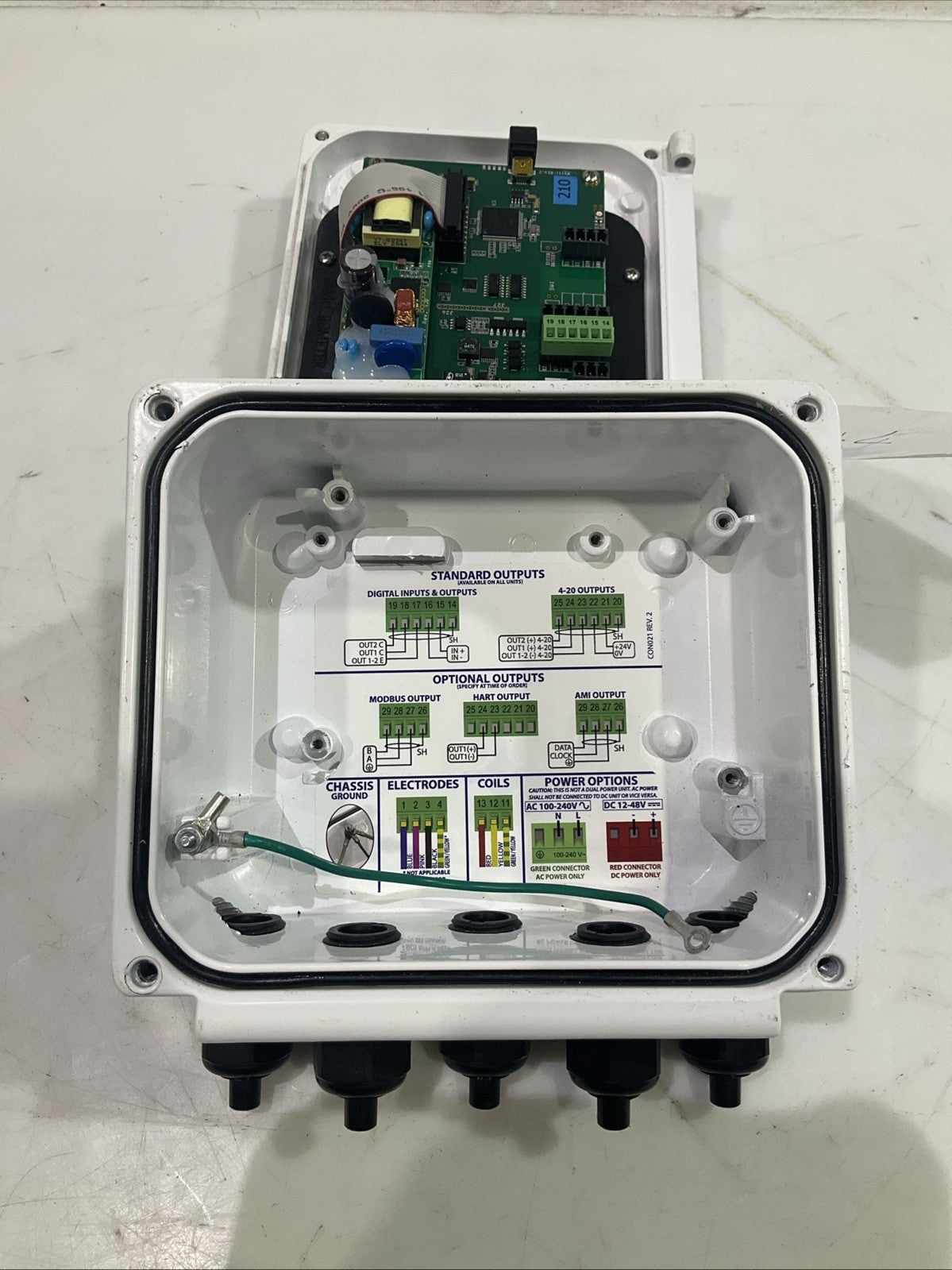 MCCROMETER  E22-08210  ELECTROMAGNETIC  FLOWMETER  CONVERTER  K2M