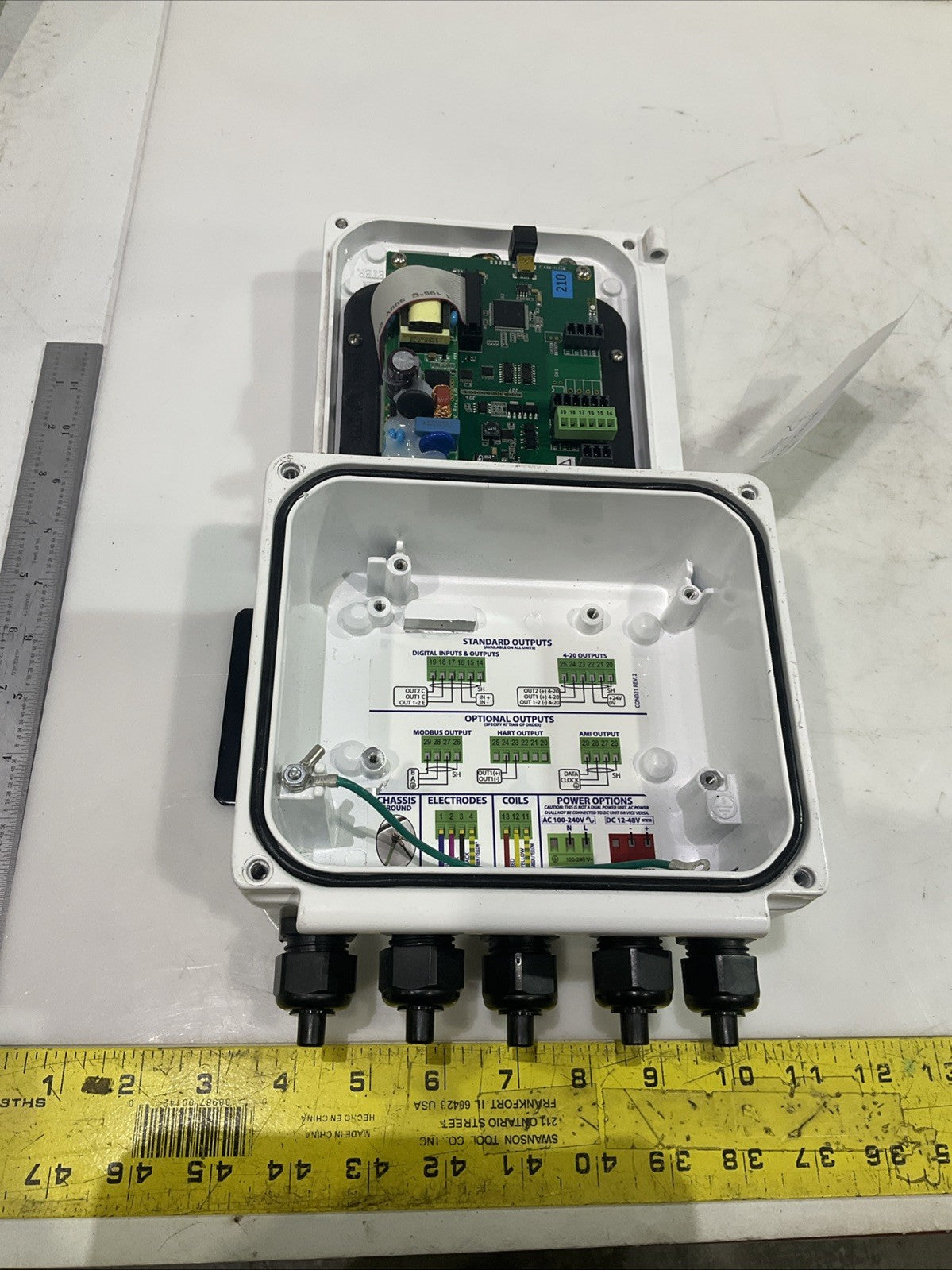 MCCROMETER  E22-08210  ELECTROMAGNETIC  FLOWMETER  CONVERTER  K2M