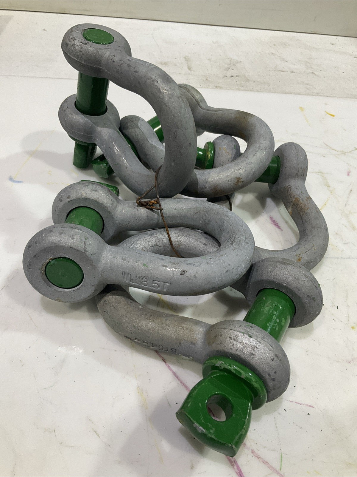 8.5TON BT6GP  RIGGING AND LIFTING  SHACKLES LOT OF 5  A9T