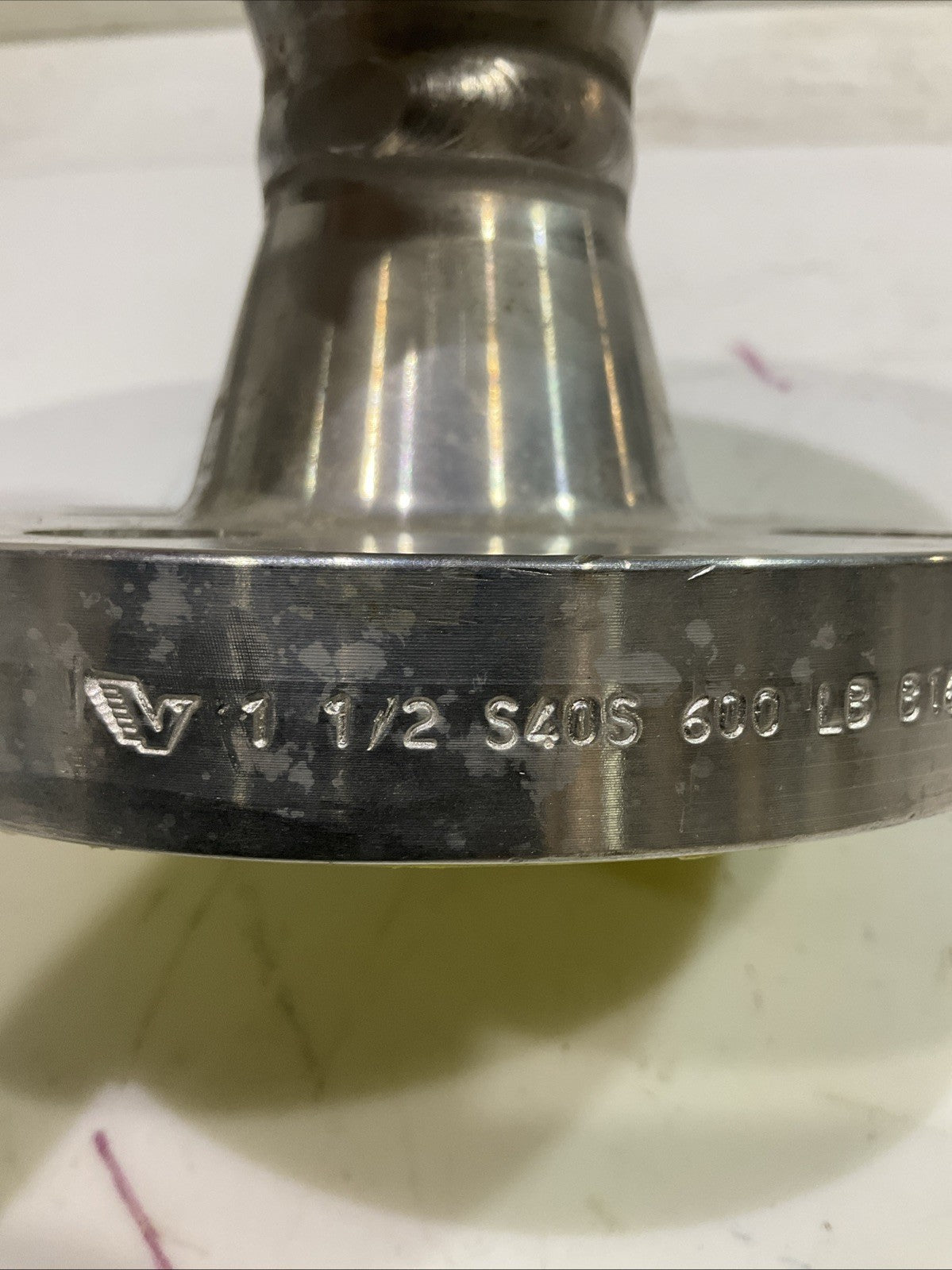 VIEGA  1-1/2 S40S 600LB B16.5 A/SA182 F316/316L  STAINLESS STEEL PIPE FLANGE A9T