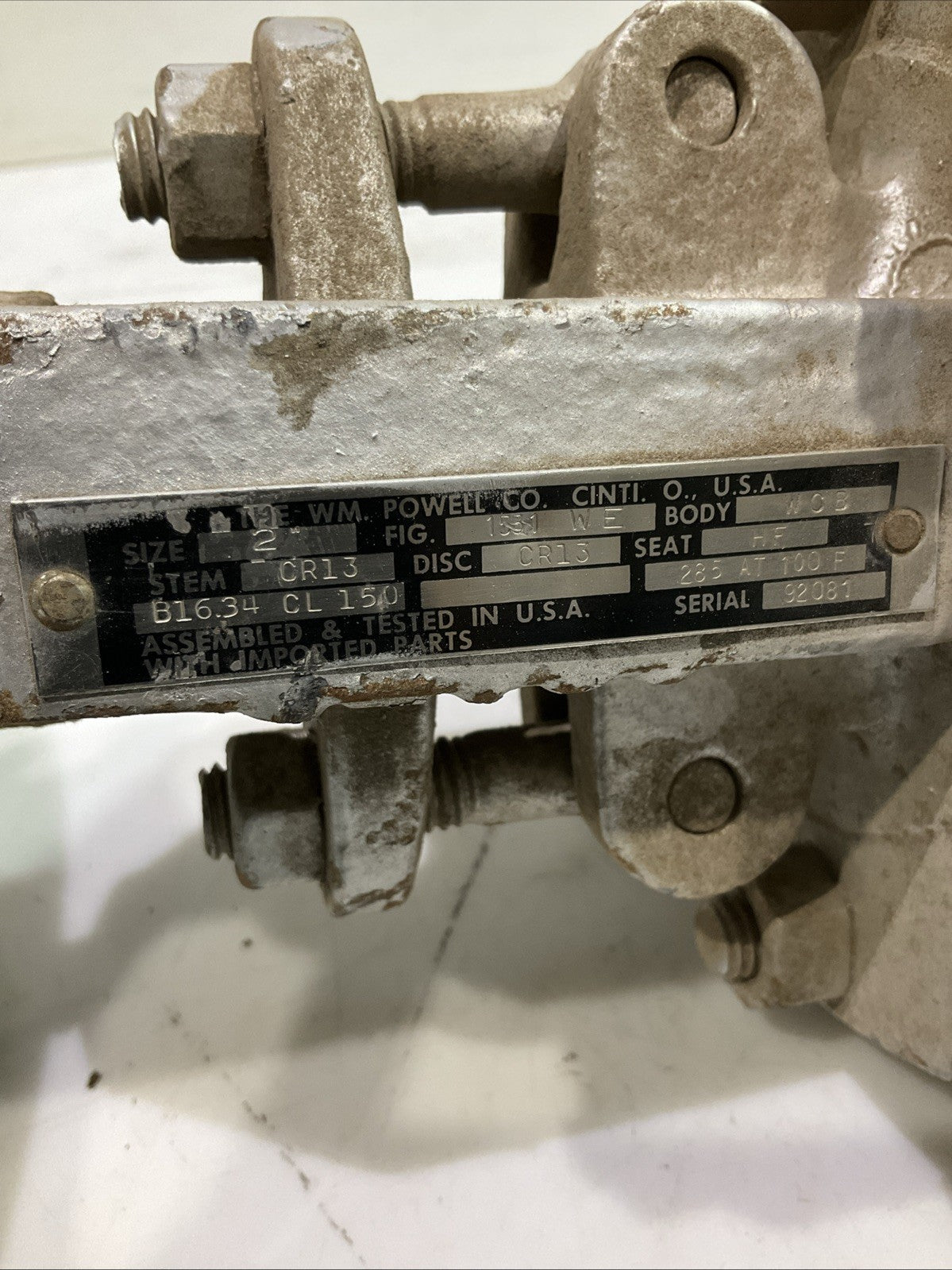 NEWCO 2" B1634-CL150 CR13  GLOBE VALVE  T2M