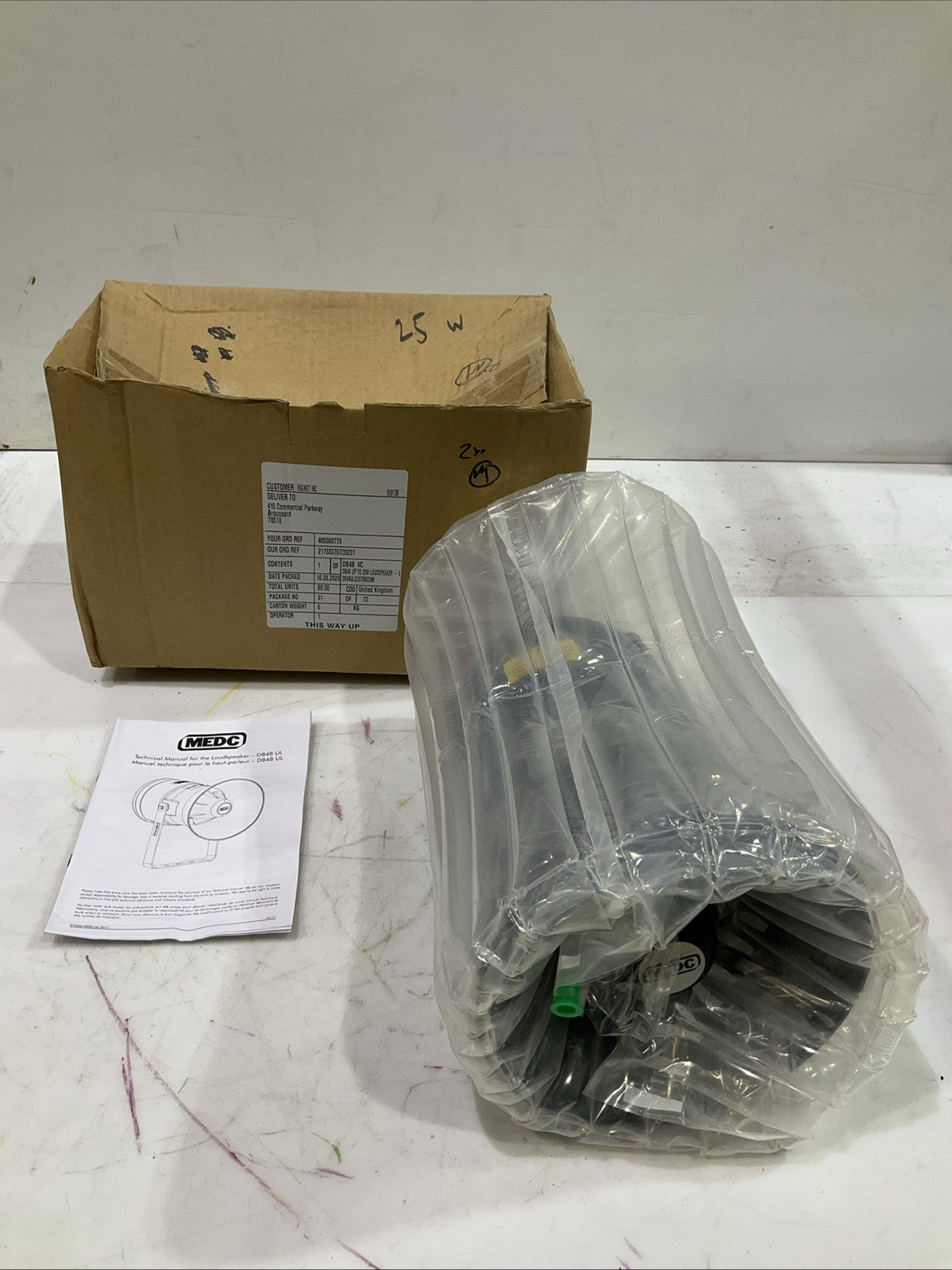 EATON-MEDC  DB4B G  25W EXPLOSION PROOF  LOUDSPEAKER RANGE  A9T