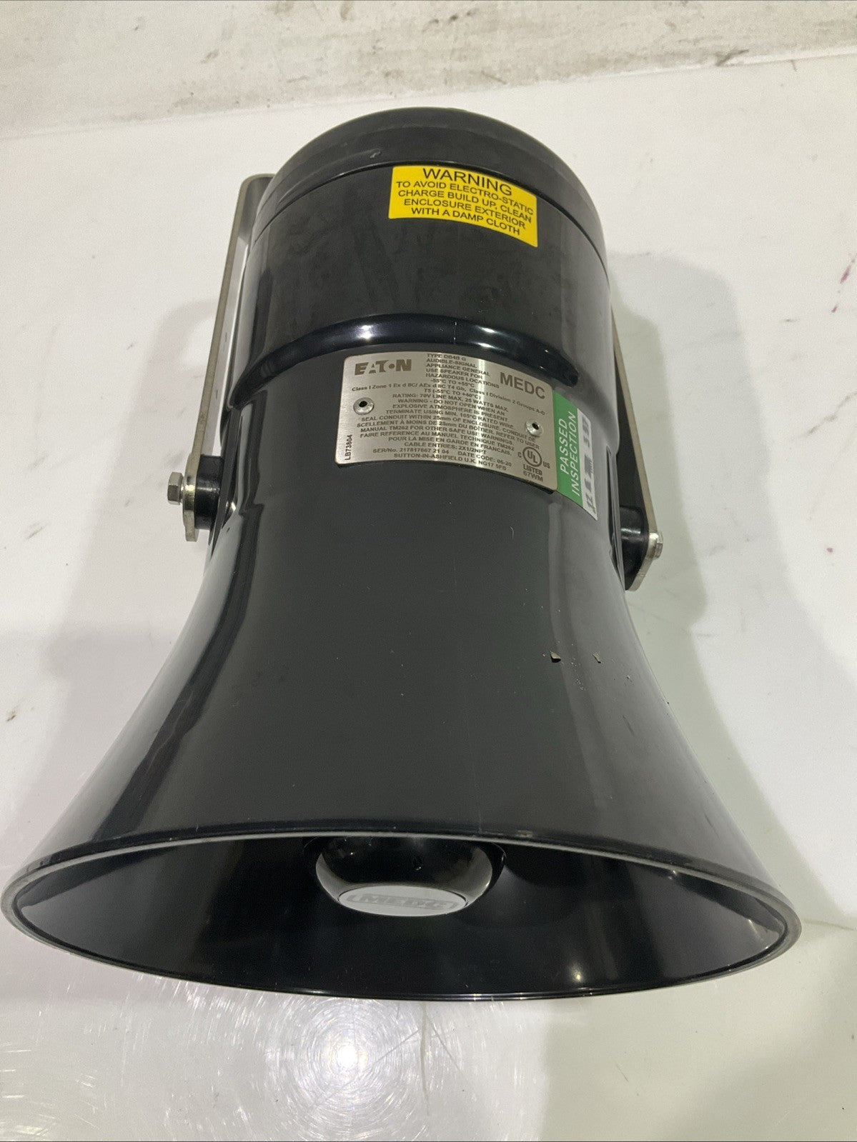 EATON-MEDC   DB4BG  25W EXPLOSION  PROOF  LOUDSPEAKER RANGE  A9T