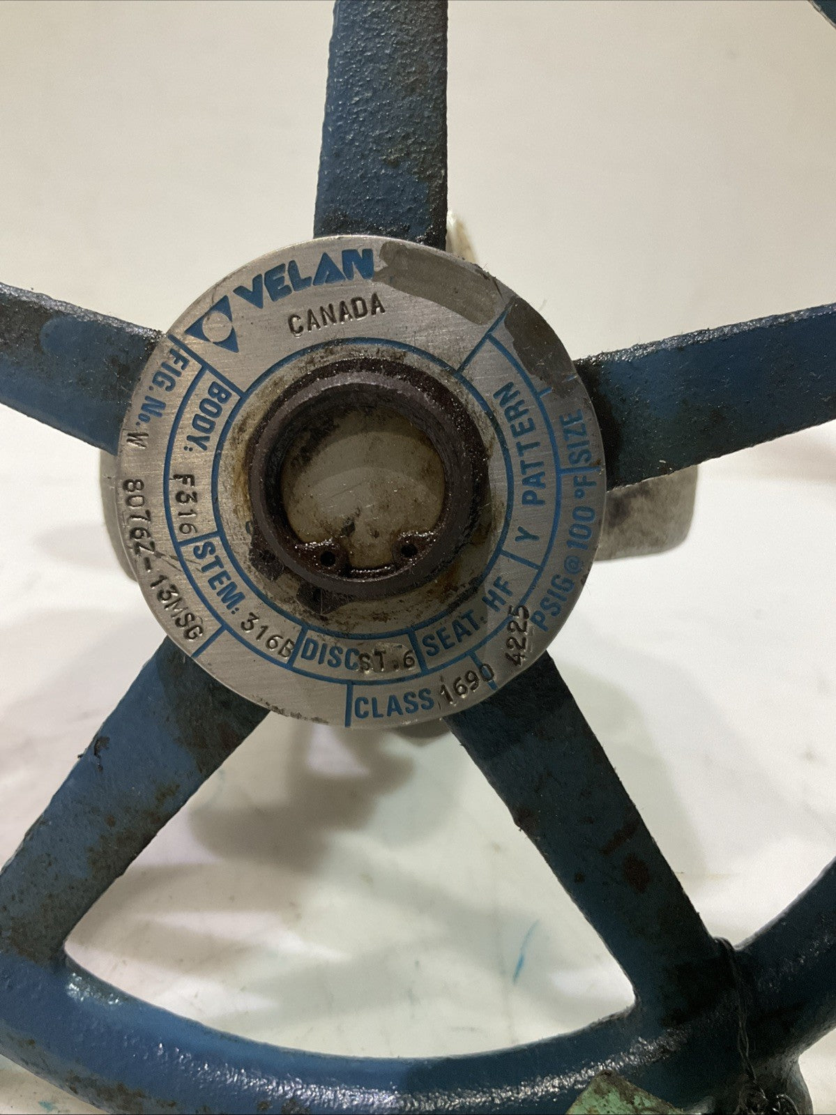 VELAN  8076Z-13MSG   F316  BONNETLESS VALVE  V2M