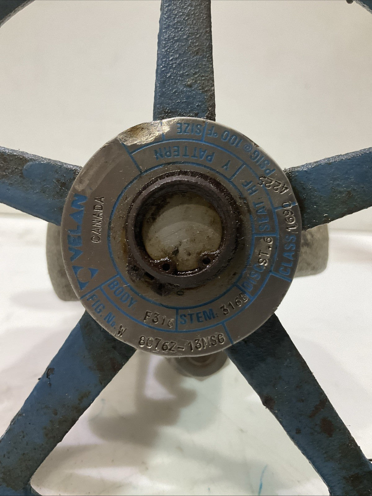 VELAN  8076Z-13MSG   F316  BONNETLESS VALVE  V2M
