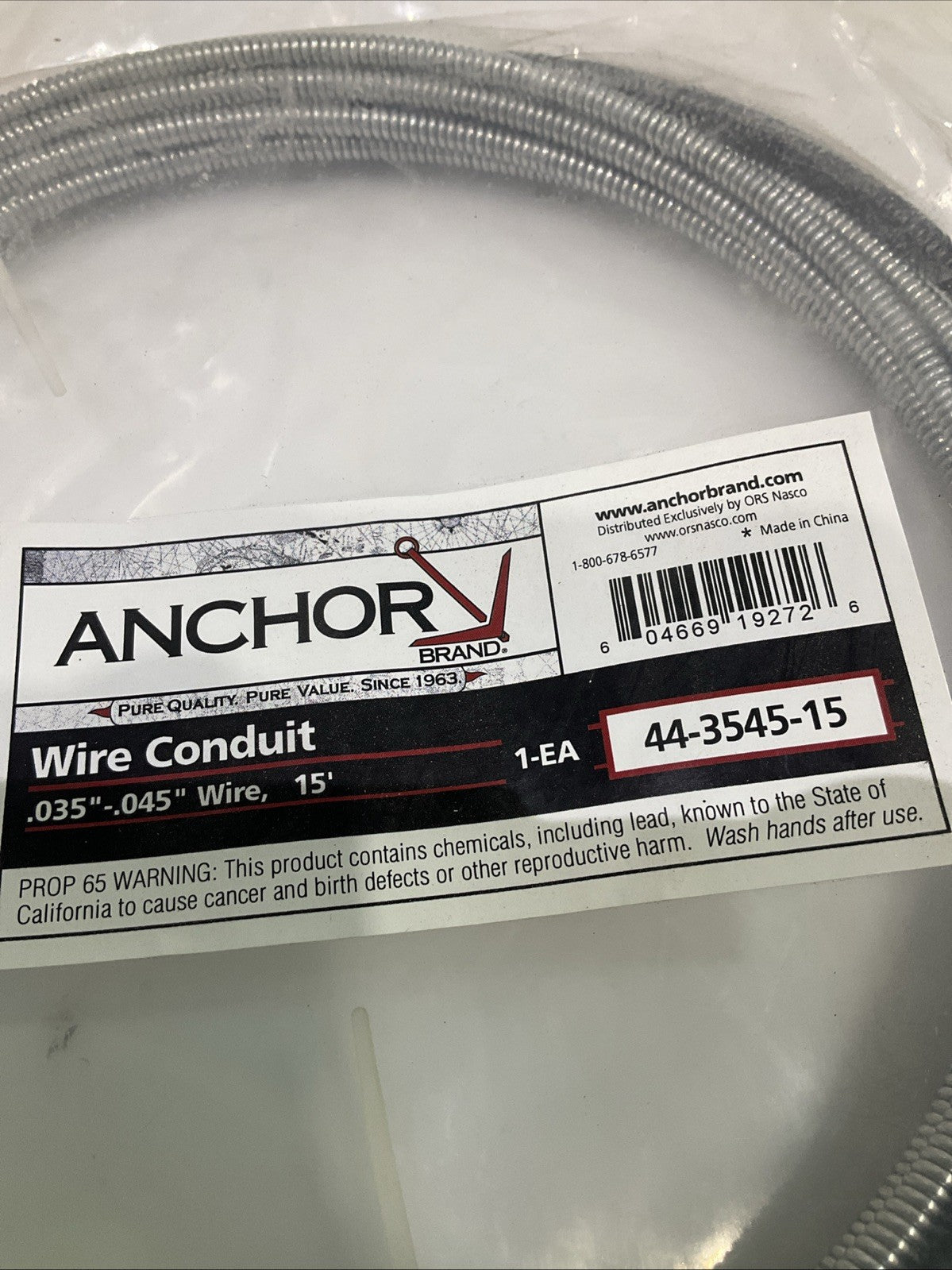 ANCHOR  44-3545-15  WELDING  WIRE  CONDUIT  A9T