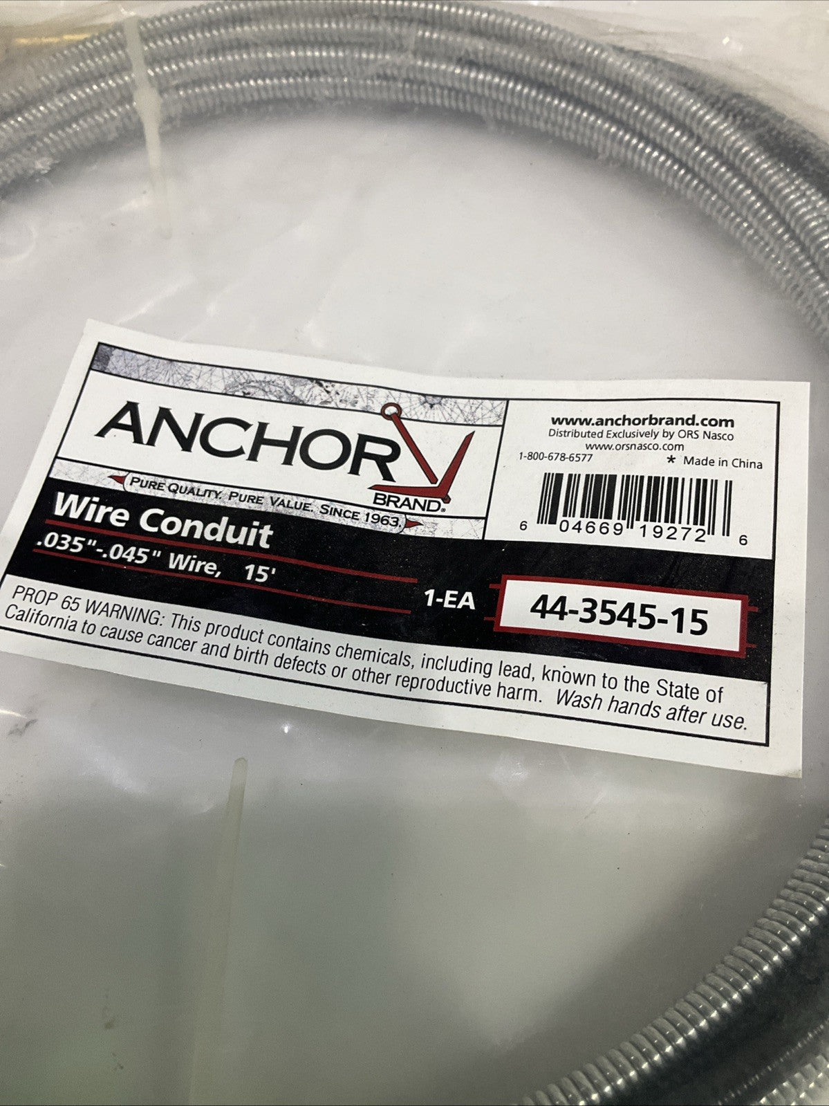 ANCHOR  44-3545-15  WELDING  WIRE  CONDUIT  A9T