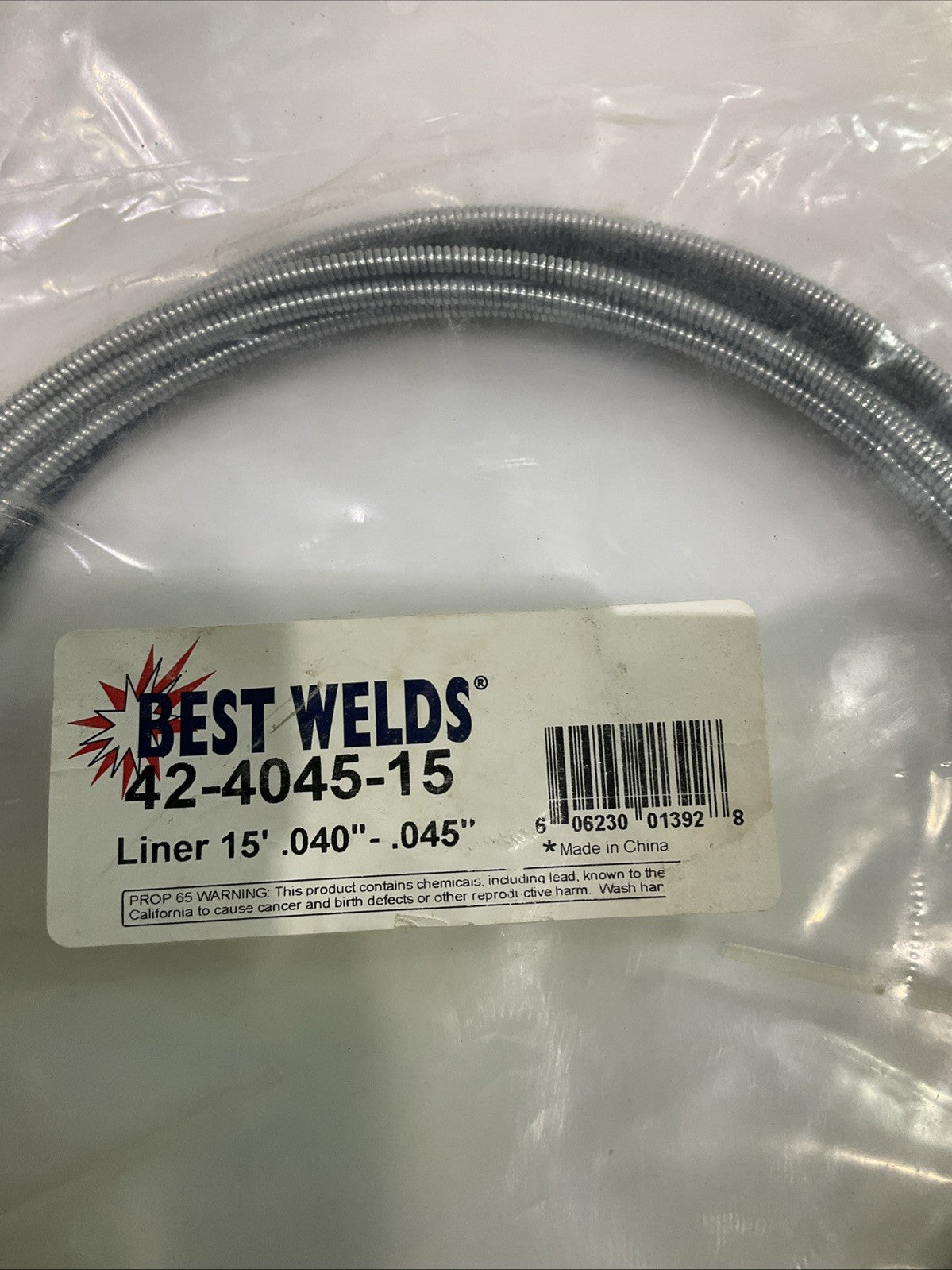 BEST WELDS  42-4045-15  WELDING GUN LINER   A9T