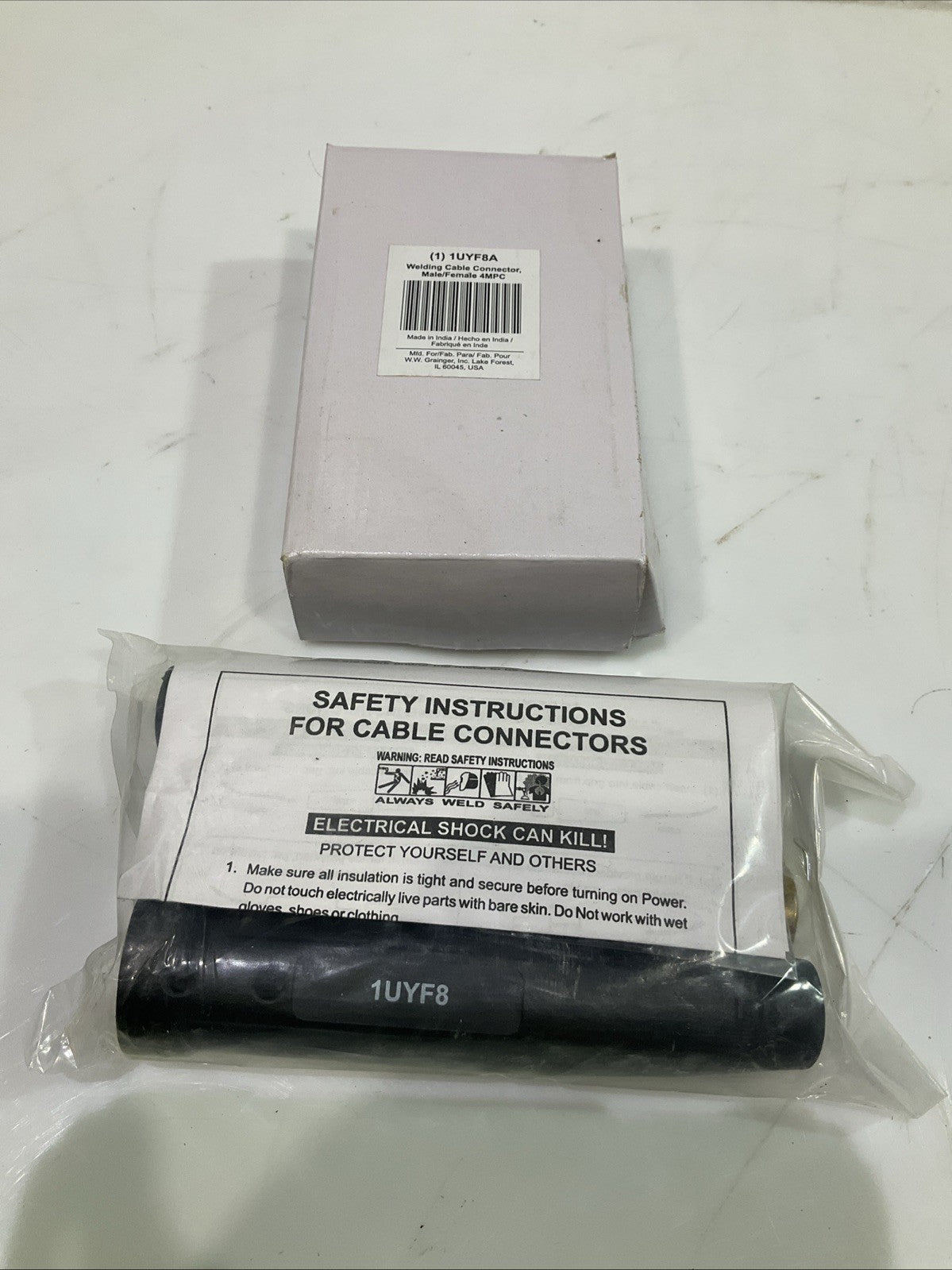 1UYF8 A  WELDING CABLE CONNECTOR  MALE/FEMALE  4MPC  A9T