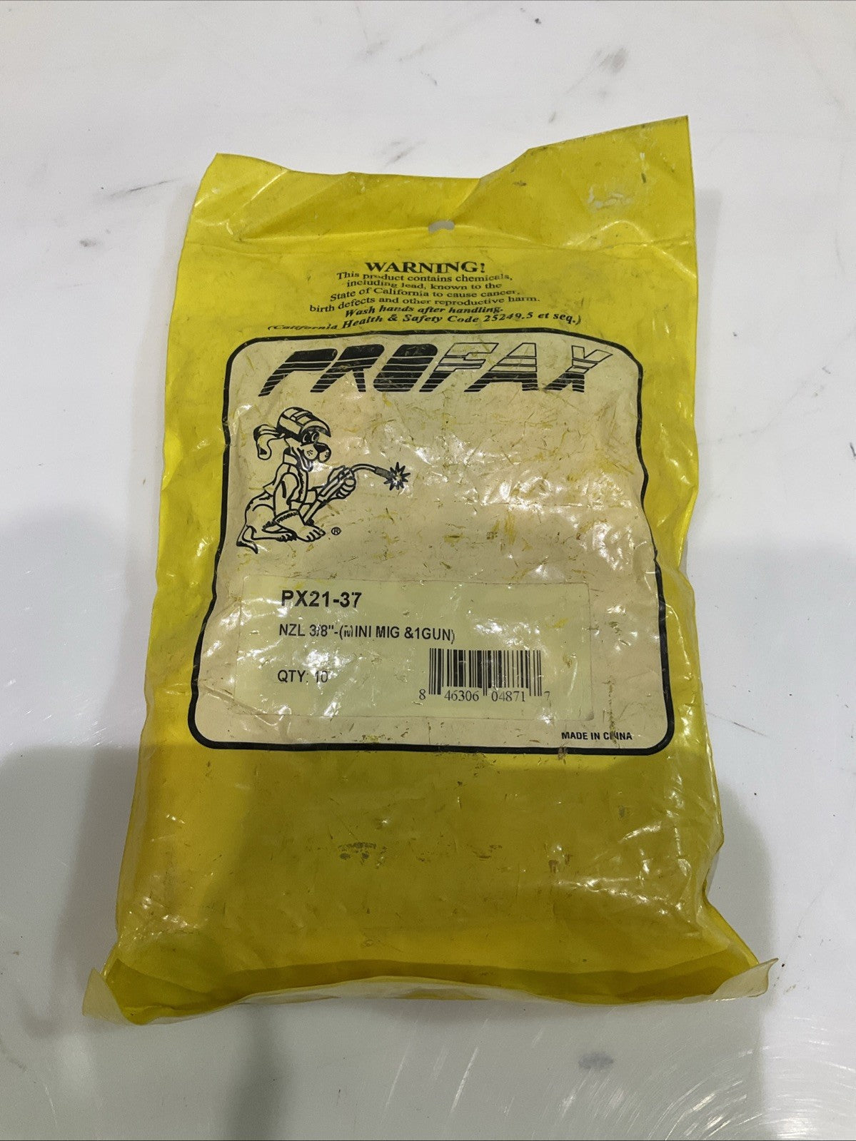 PROFAX  PX21-37  WELDING  NOZZLE  3/8  LOT OF  5  A9T