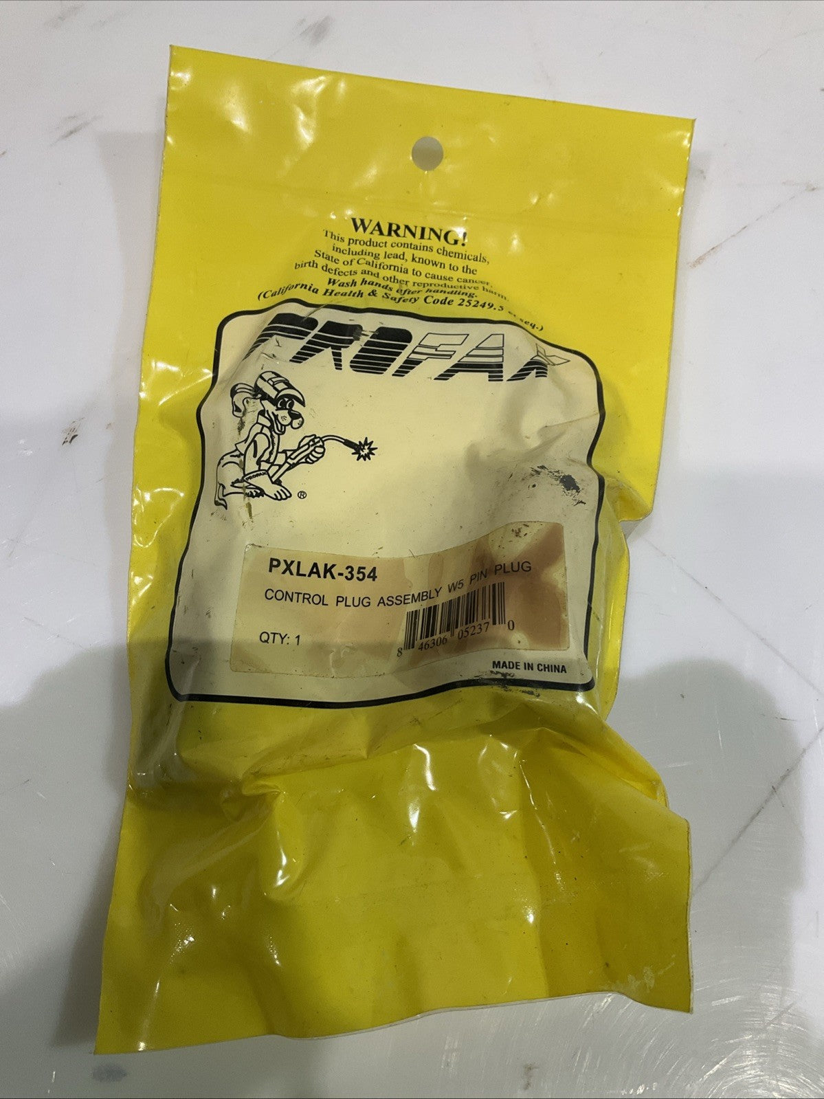PROFAX  PXLAK-354  CONTROL  PLUG  ASSEMBLY CORD   A9T