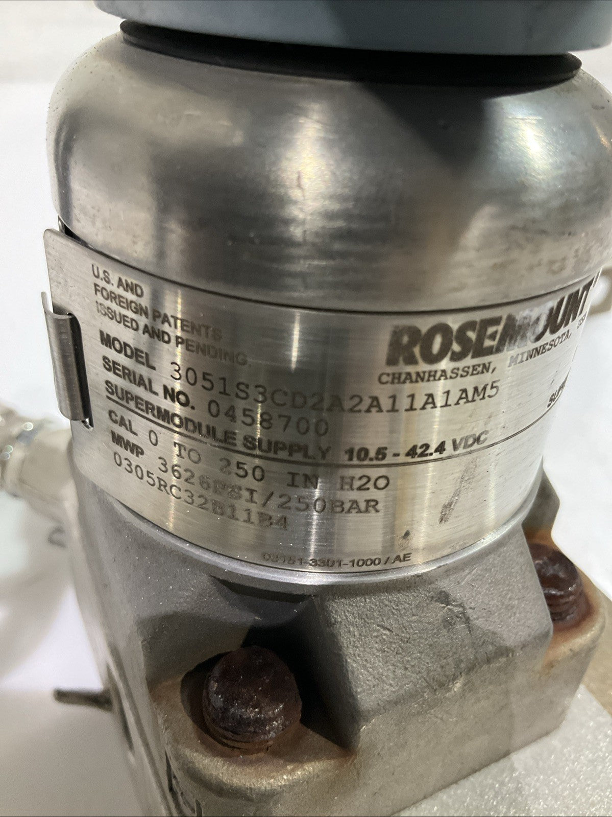 ROSEMOUNT  300S1AAM5  3051S3CD2A2A11A1AM5   PRESSURE TRANSMITTER  K2M
