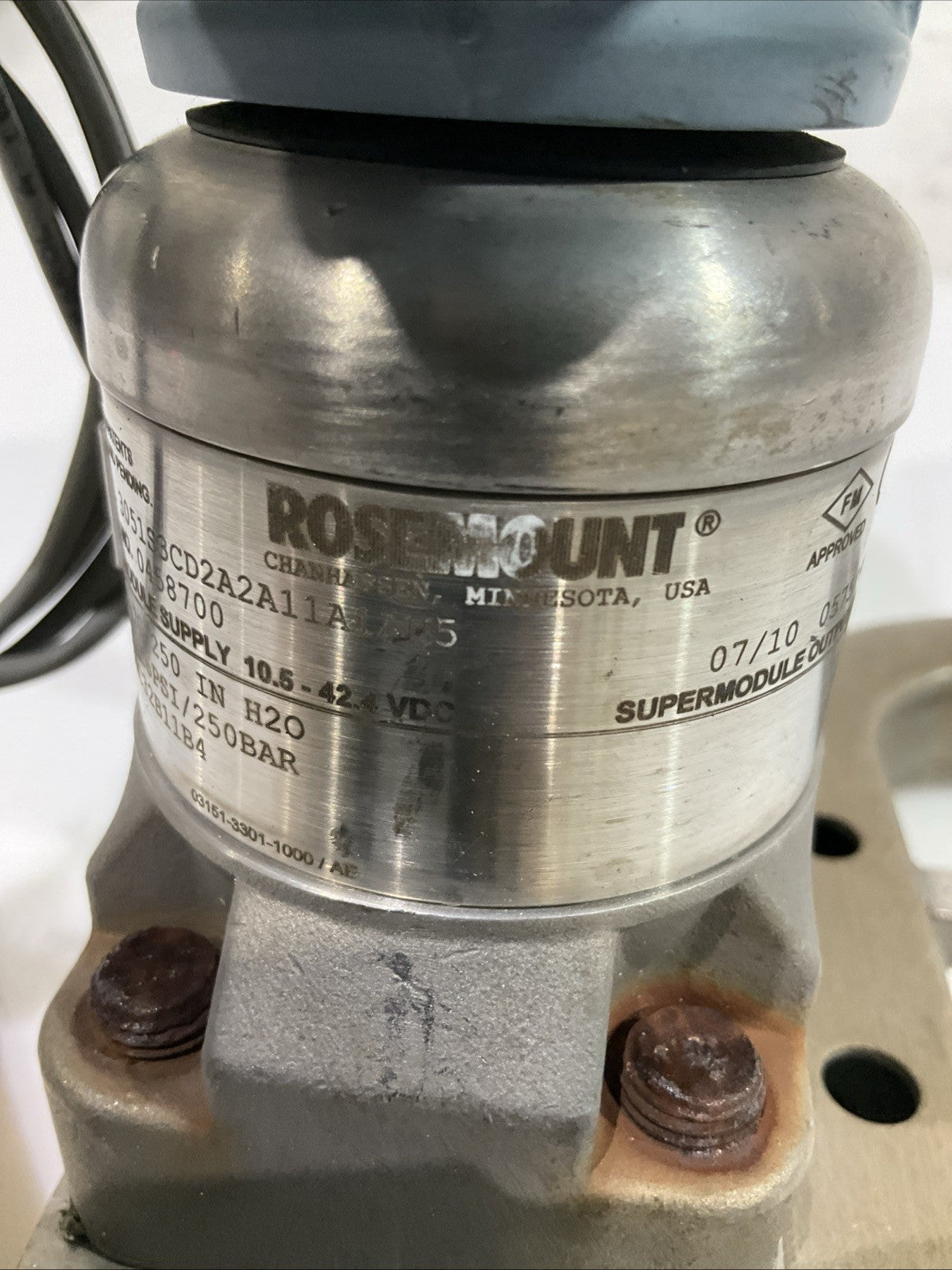 ROSEMOUNT  300S1AAM5  3051S3CD2A2A11A1AM5   PRESSURE TRANSMITTER  K2M