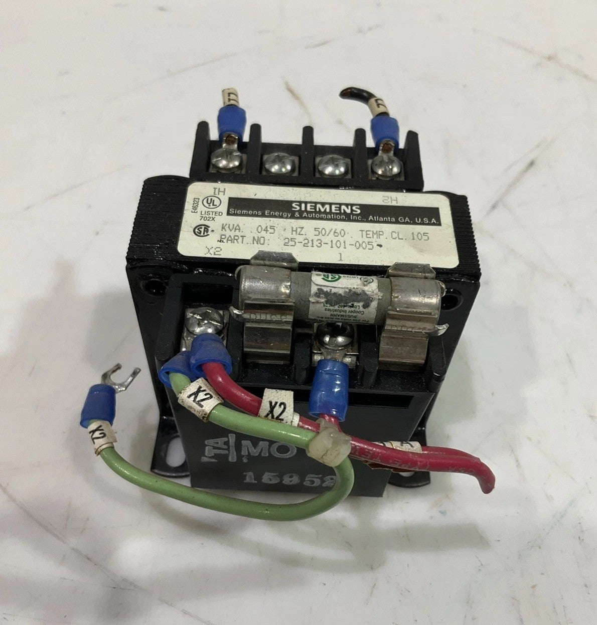 SIEMENS   25-213-101-005  CONTROL  POWER  TRANSFORMER  HZ50/60  F2M