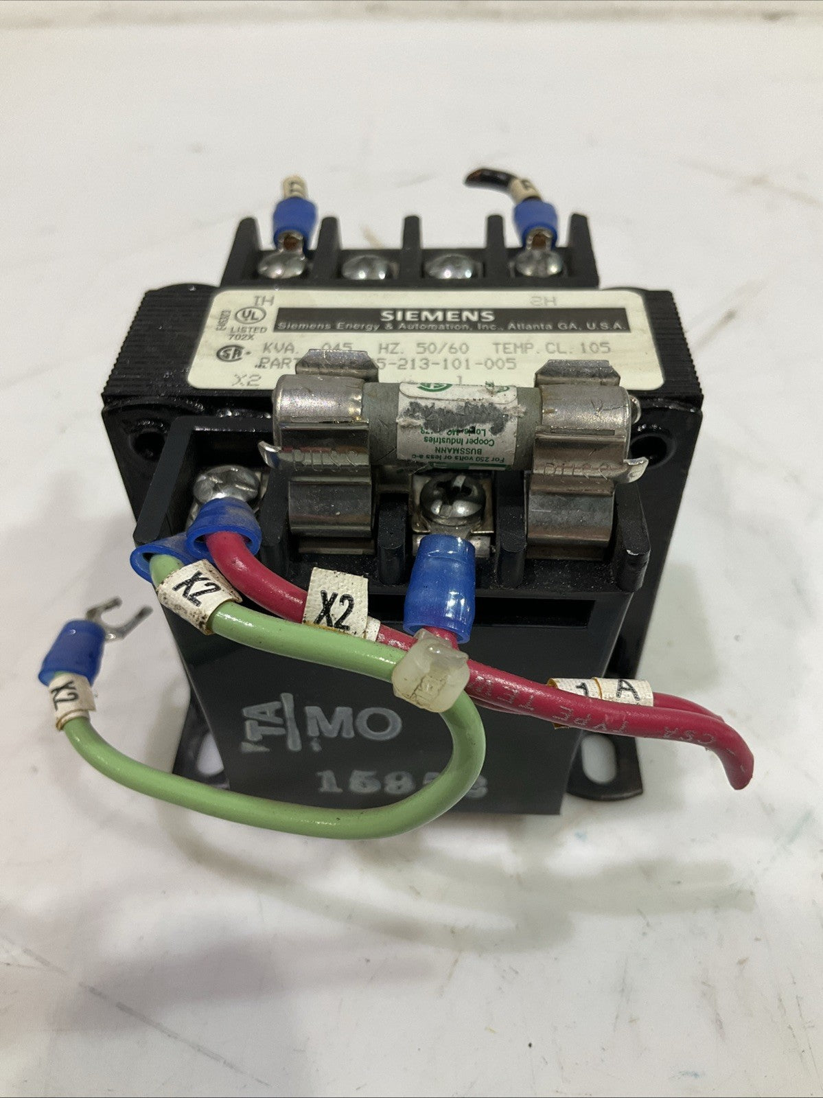 SIEMENS   25-213-101-005  CONTROL  POWER  TRANSFORMER  HZ50/60  F2M