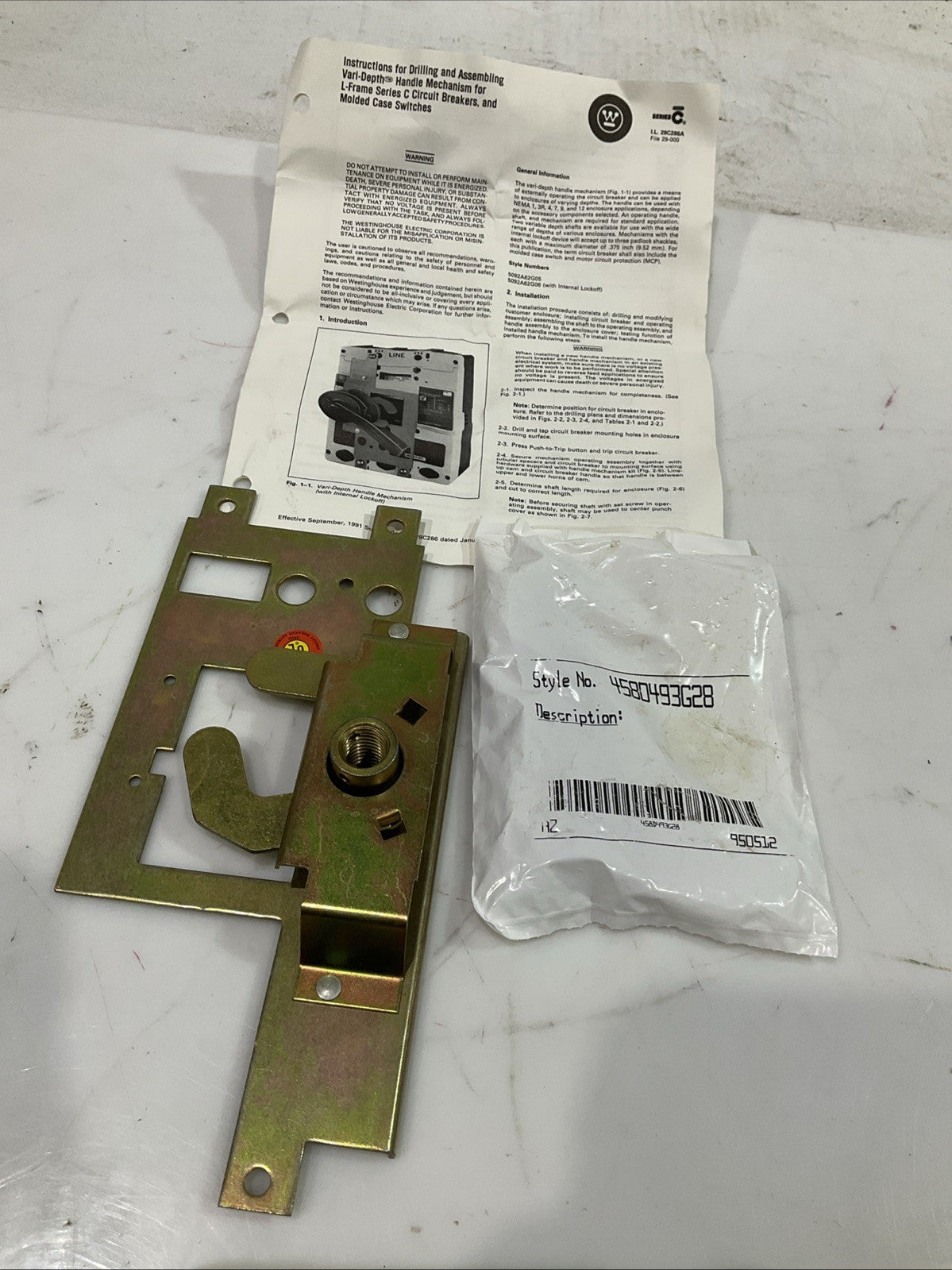 WESTINGHOUSE 5092A62G05  VARI-DEPTH MECHANISM NO INTERNATIONAL  LOCK-OFF  J8K