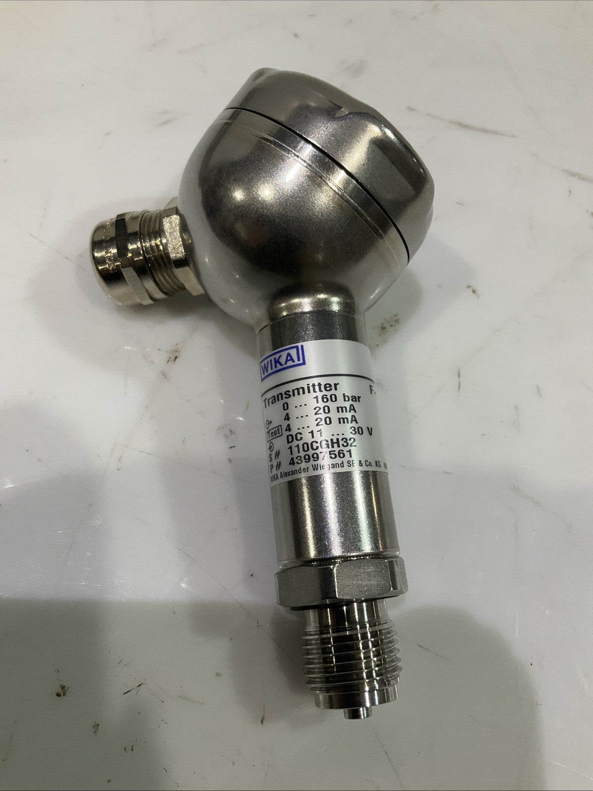 WIKA  43997561  110CGH32  DRUCK TRANSMITTER    J8K
