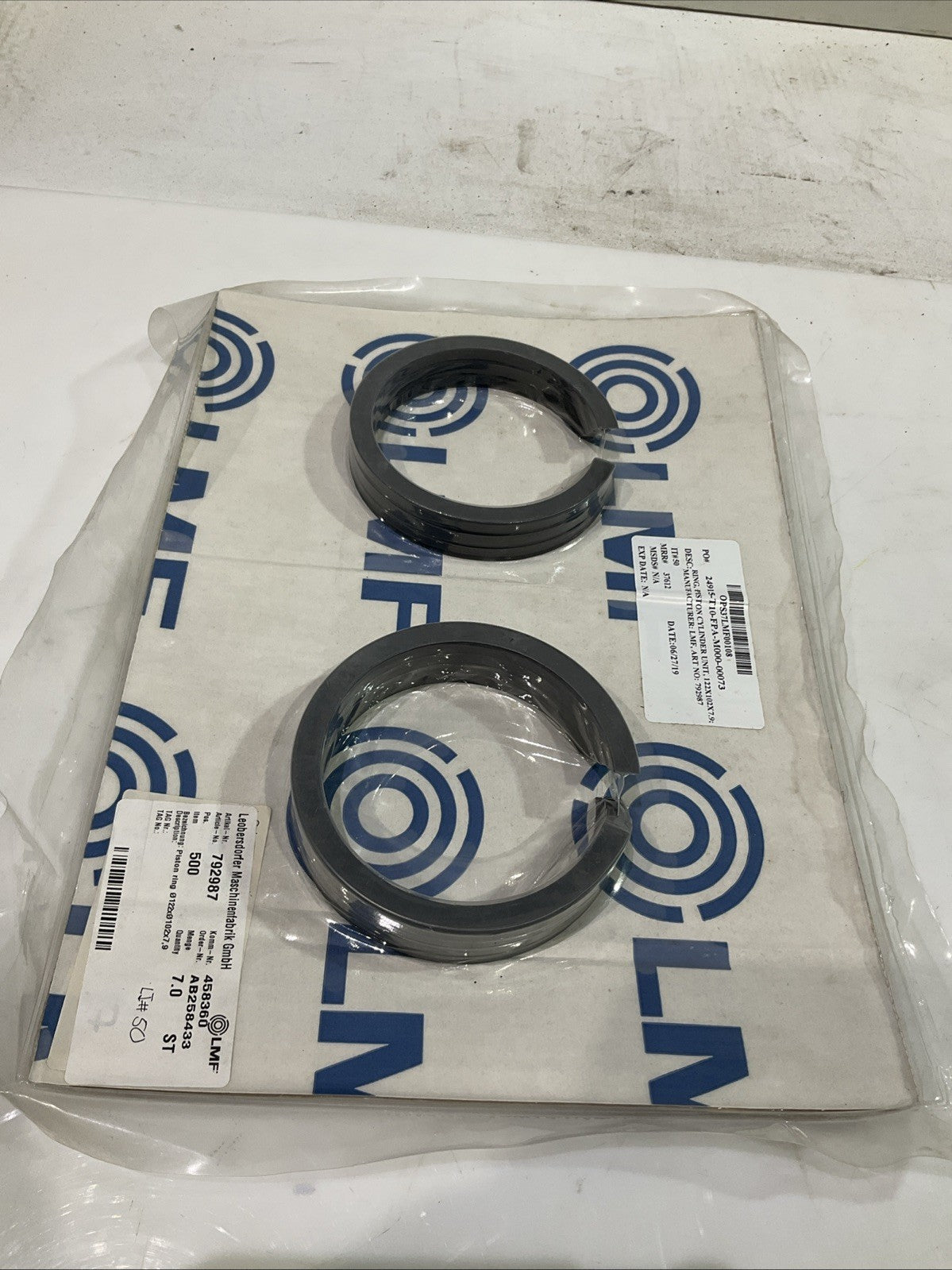 LMF  24915-T10-FPA-M000-00073  PISTON  CYLINDER UNIT RING  LOT OF  7 J8K