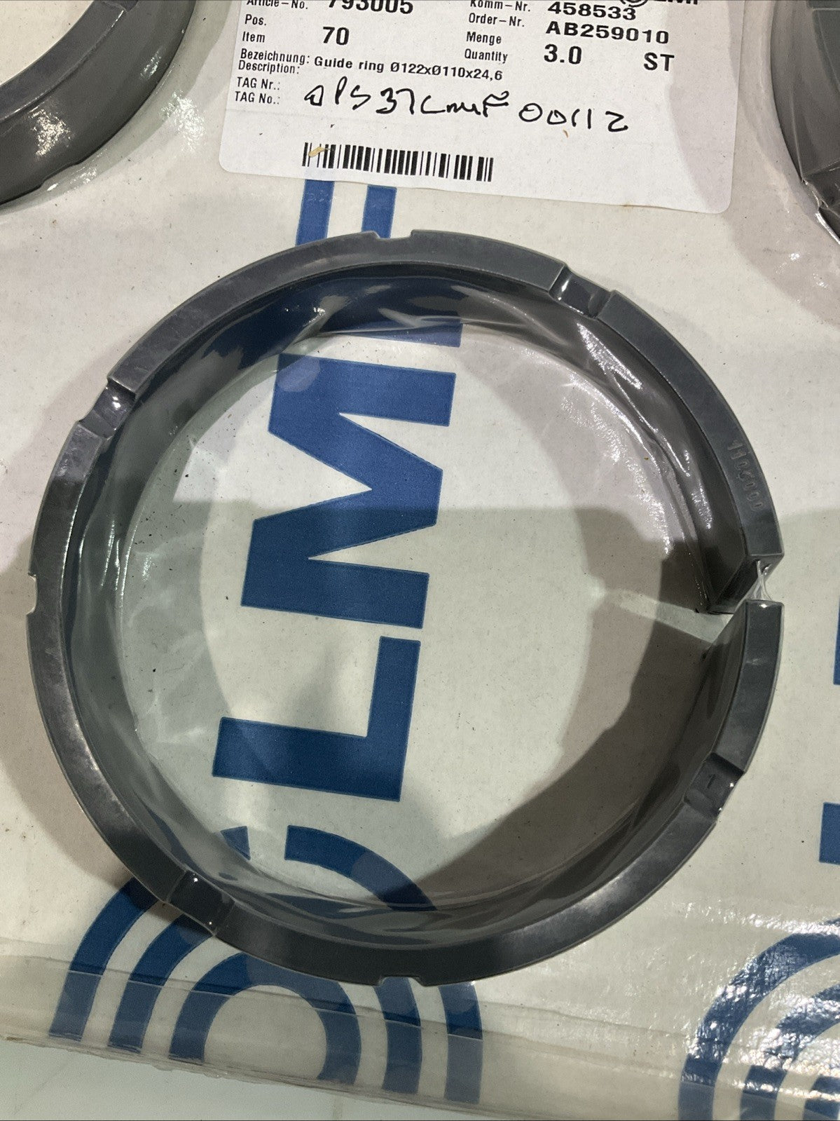 LMF  793005  GUIDE RING  122X110X24.6  LOT OF  3  J8K