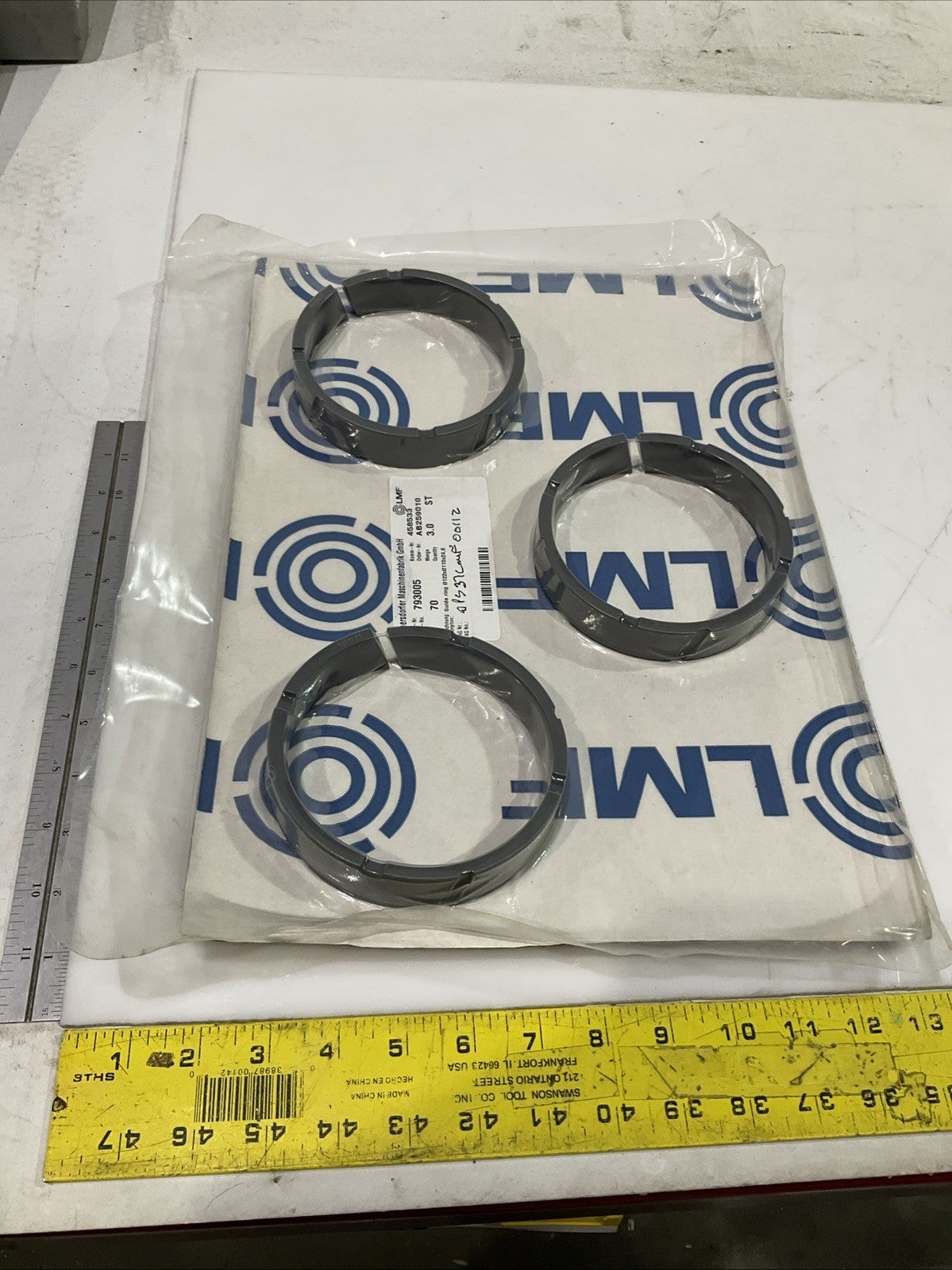 LMF  793005  GUIDE RING  122X110X24.6  LOT OF  3  J8K