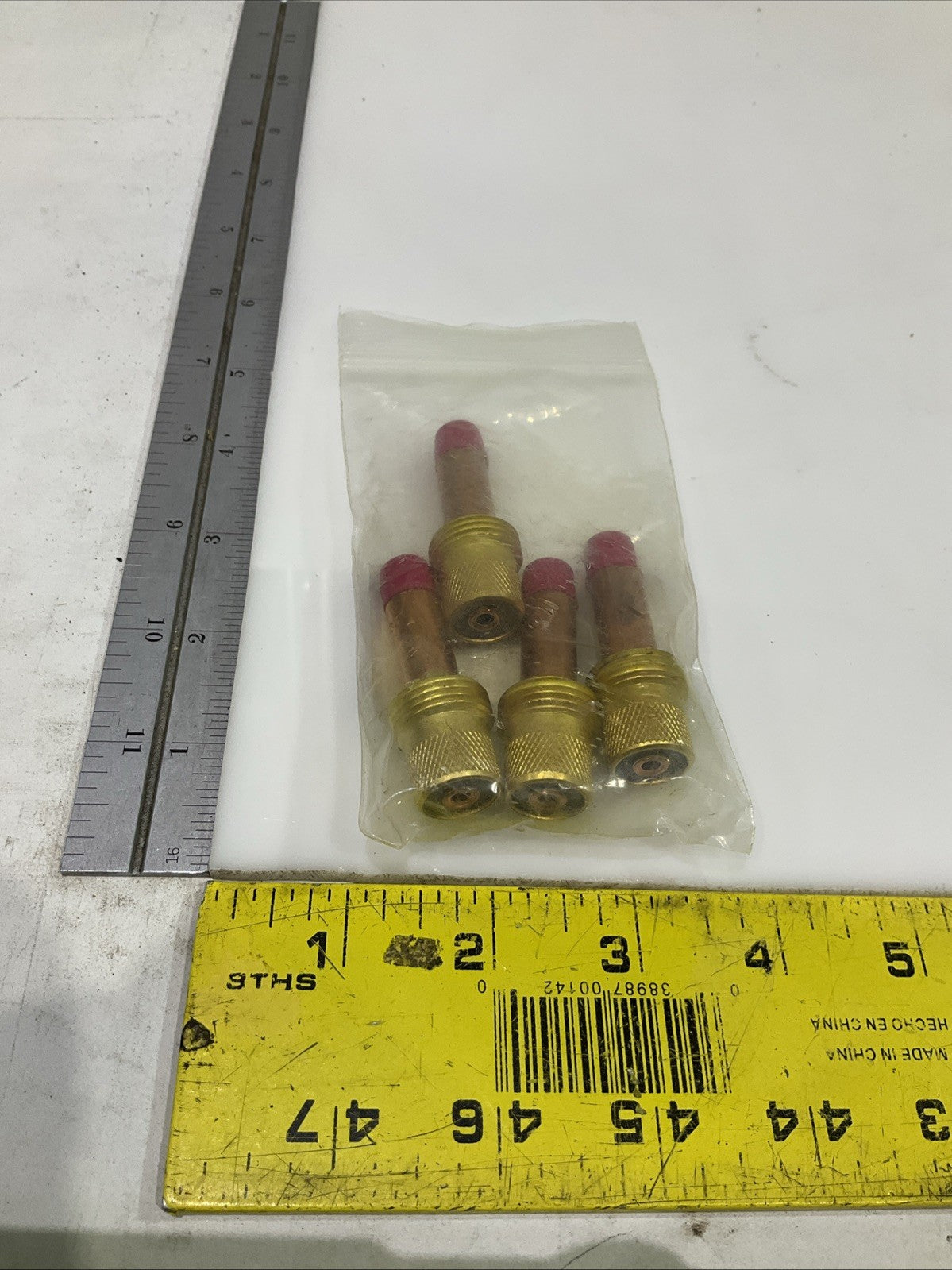 SOUTH WELD  45V27  1/8" GAS LENS  COLLET  BODY  FOR 17,18,26  TORCHES QTY 4  A9T