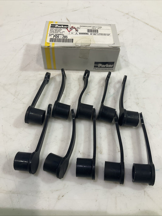 PARKER   PD6-285   QUICK  1/8  BODY DUST CUP DIVISION  LOT OF 10  Y2M