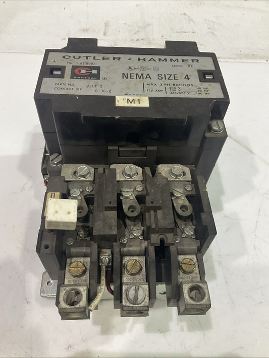 CUTLER - HAMMER  A10F-2  NEMA STARTED SIZE 4  STARTER  460/575V  135AMP  Y2M