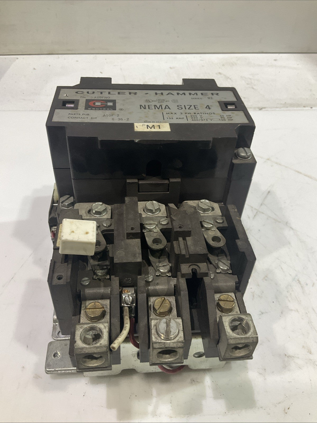 CUTLER - HAMMER  A10F-2  NEMA STARTED SIZE 4  STARTER  460/575V  135AMP  Y2M
