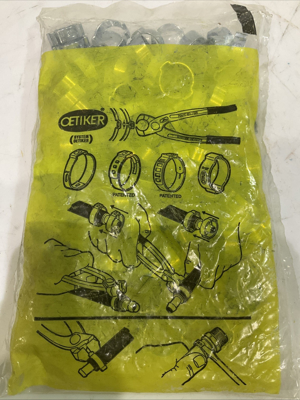 OETIKER  10100027 STAINLESS STEEL CRIMP SINGLE  EAR CLAMP  3/4 QTY100  Y2M